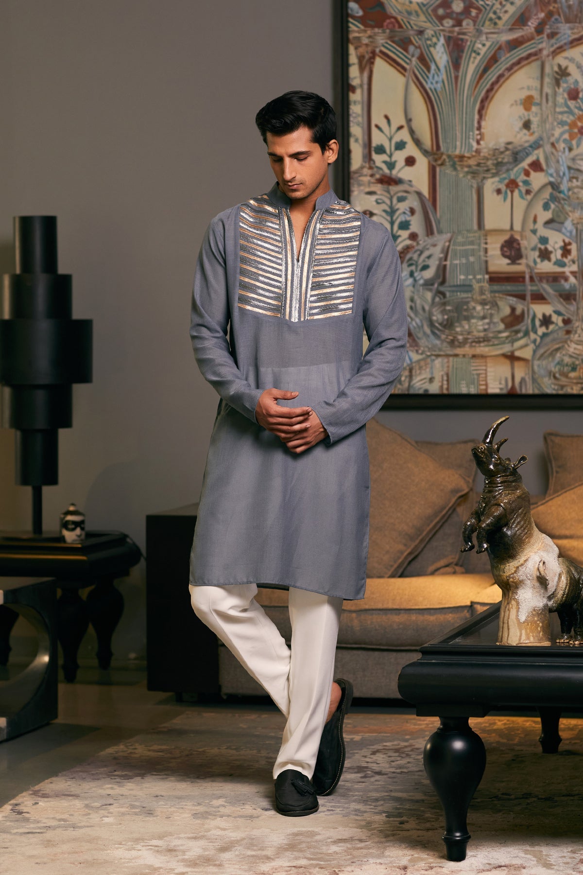 Goe Metallic Kurta (C)