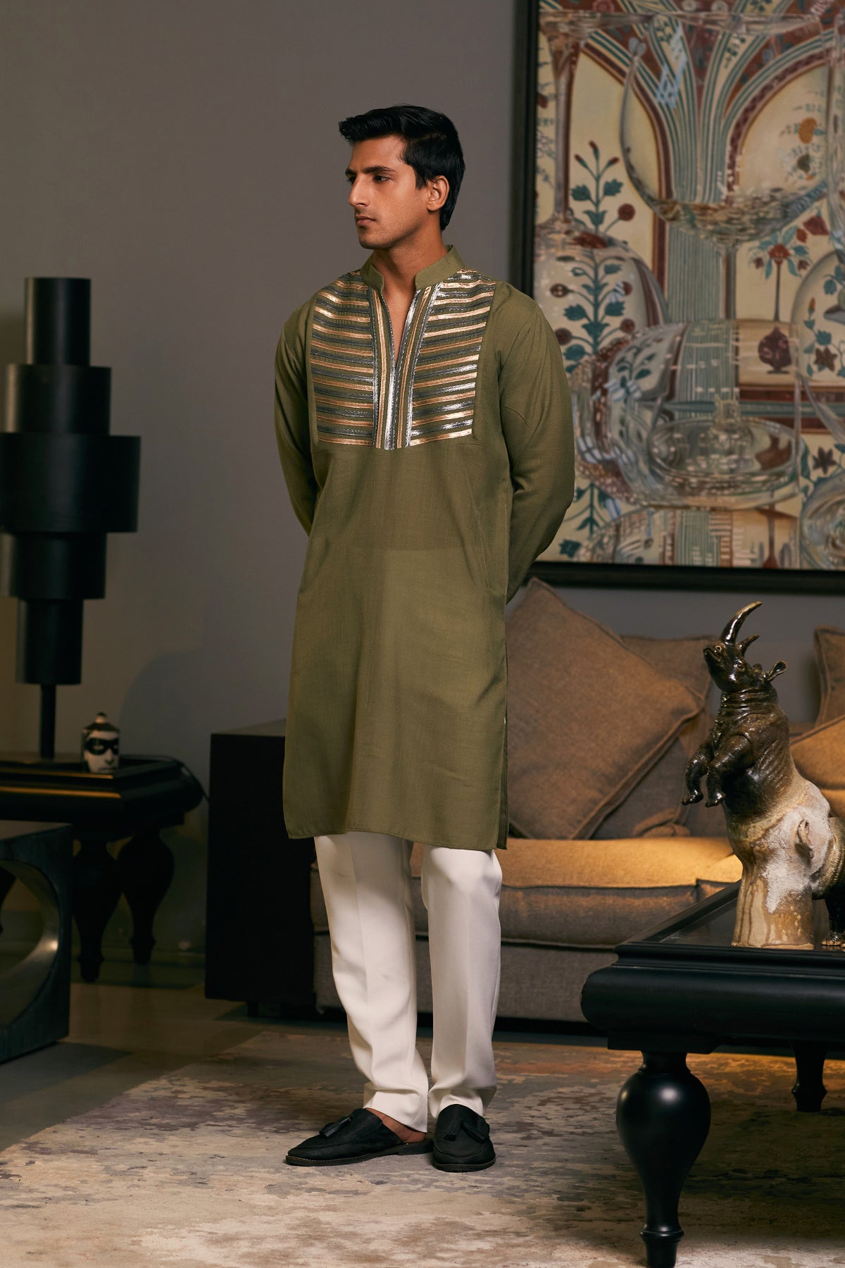 Goe Metallic Kurta (D)