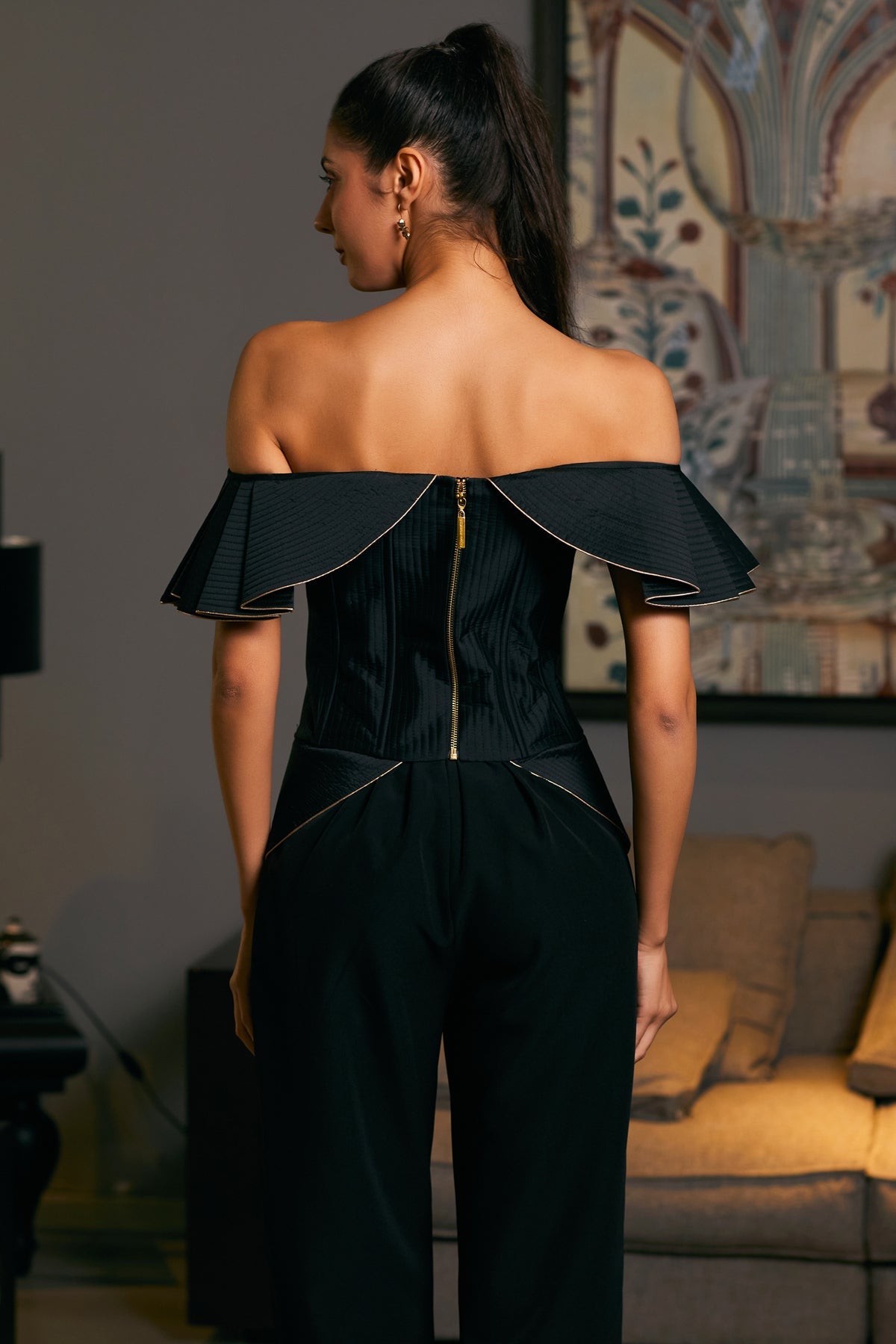 Goe Off Shoulder Peplum Corset