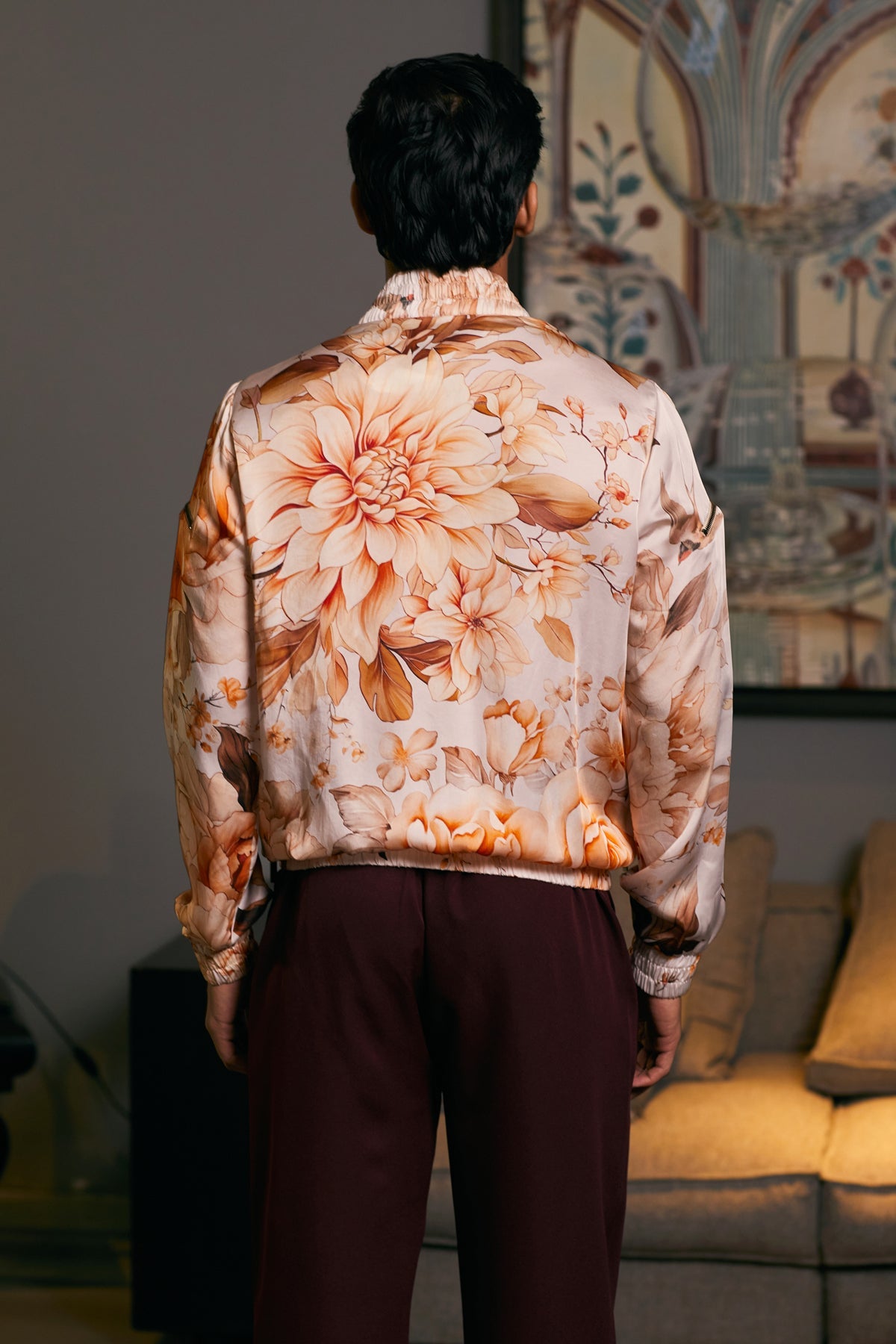 Goe Moth Printed Bomber (B)