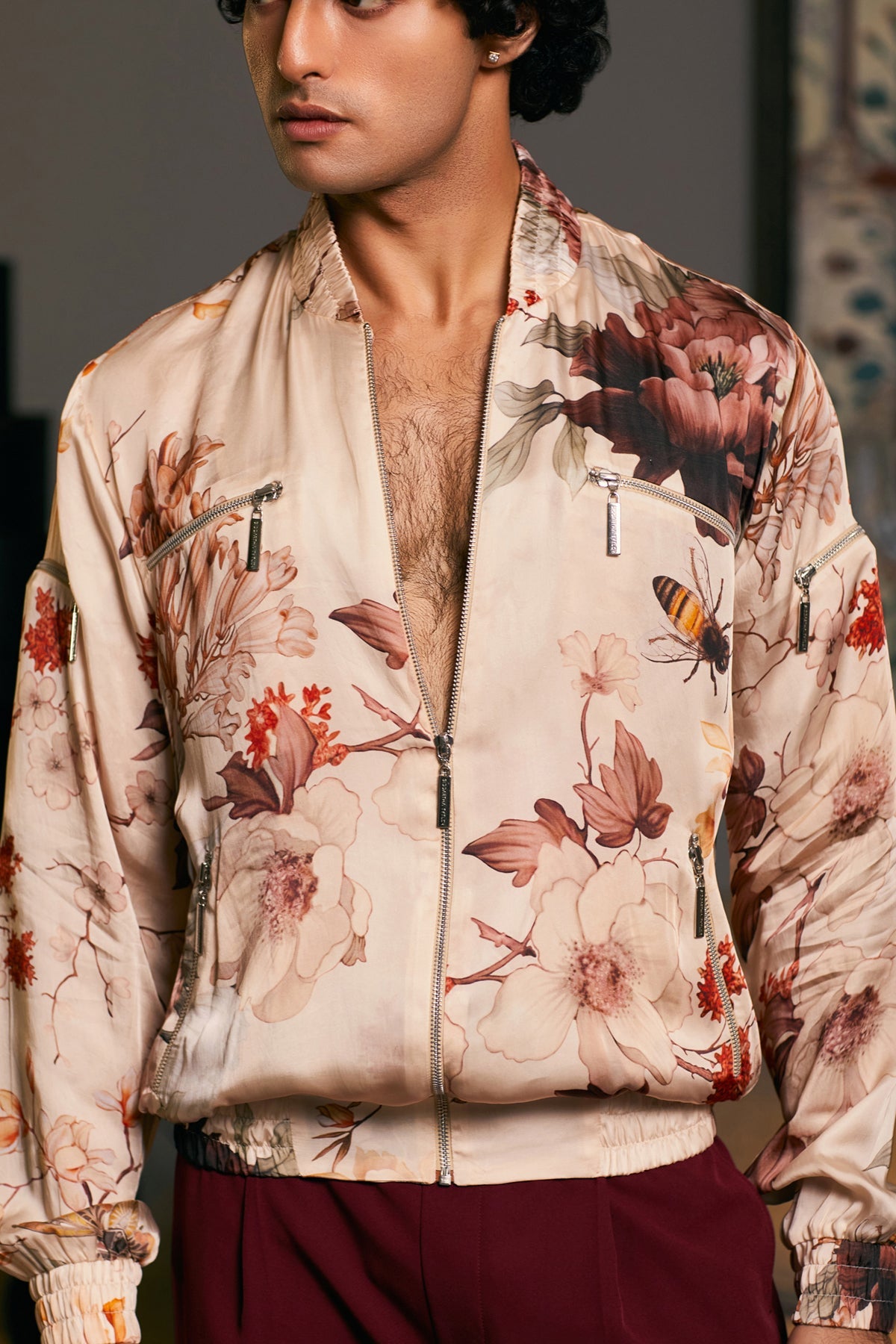 Goe Bee Printed Bomber (A)