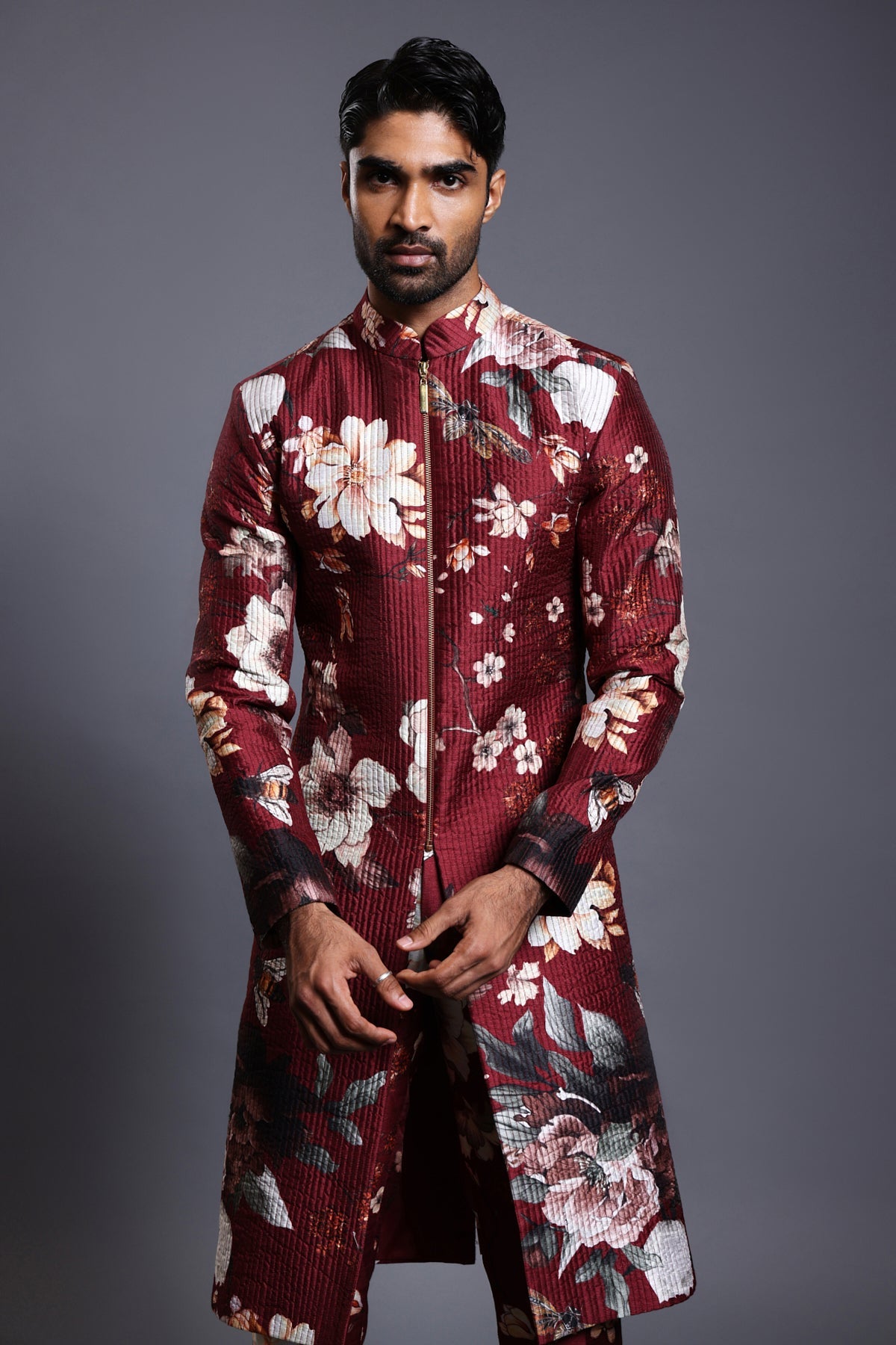 Cf Bumblebee Sherwani Maroon