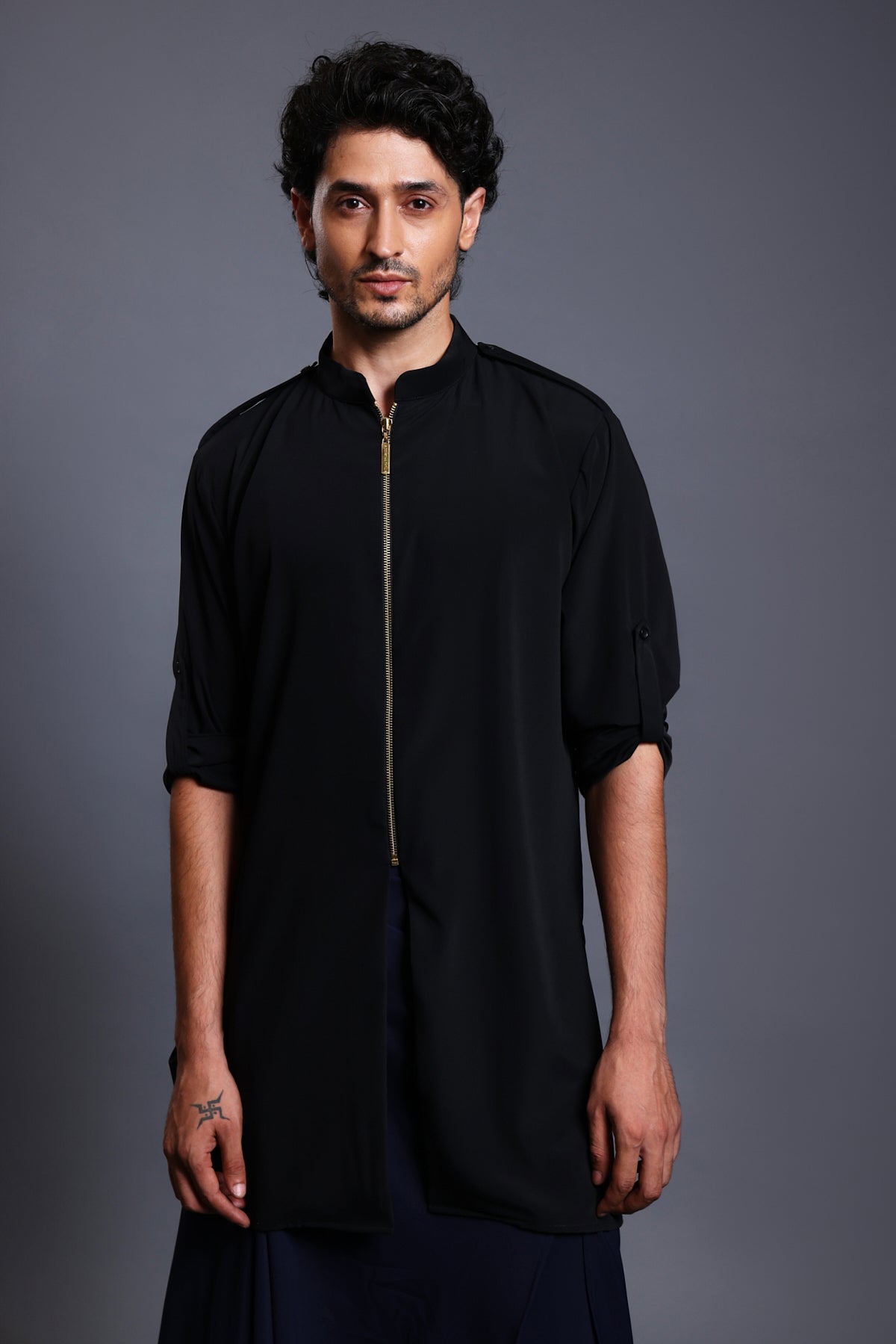 Cf Kurta Blue-Black