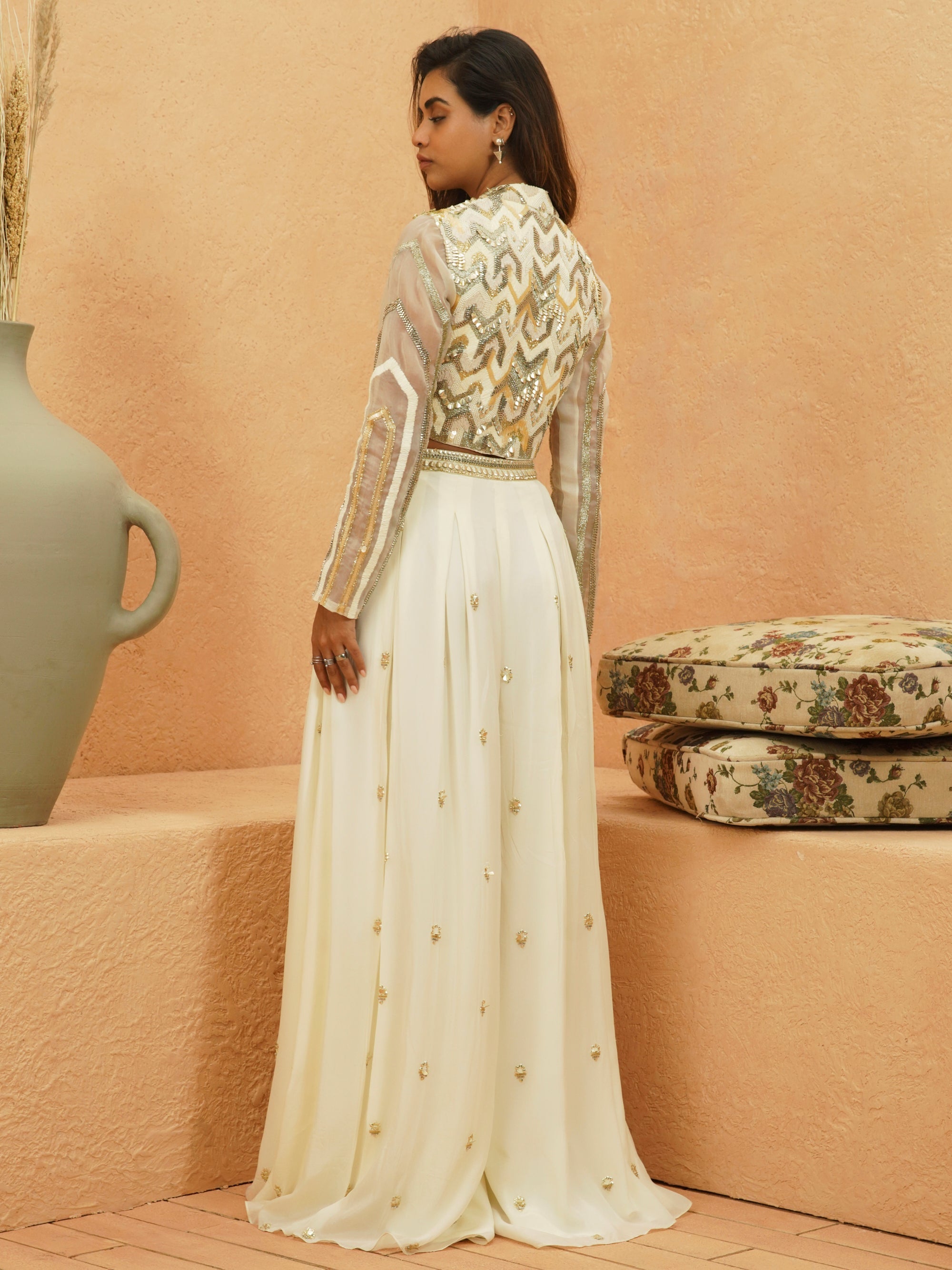 Fariha Jacket And Flared Pant