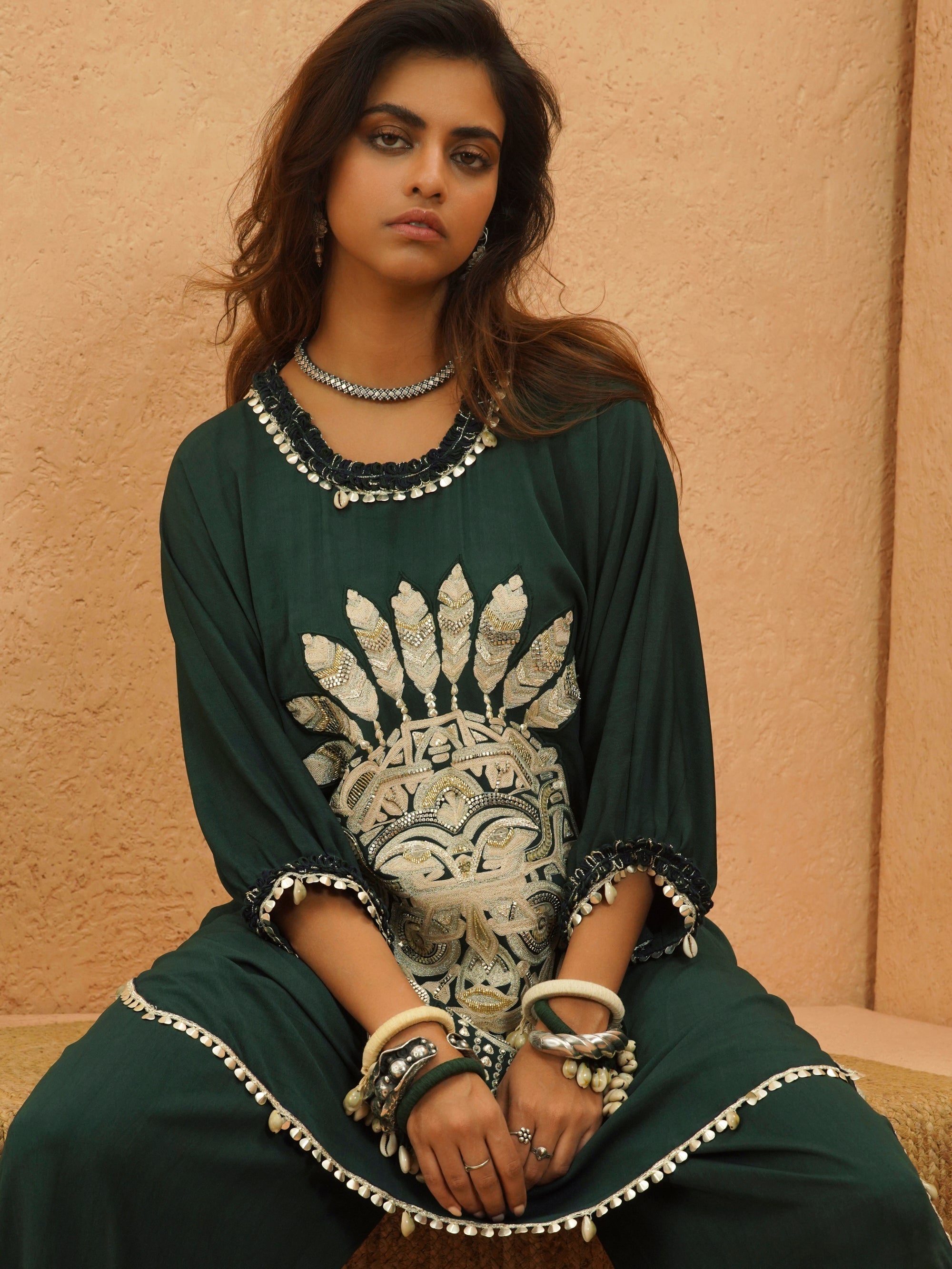 Lina Embellished Mask Co-Ord Set
