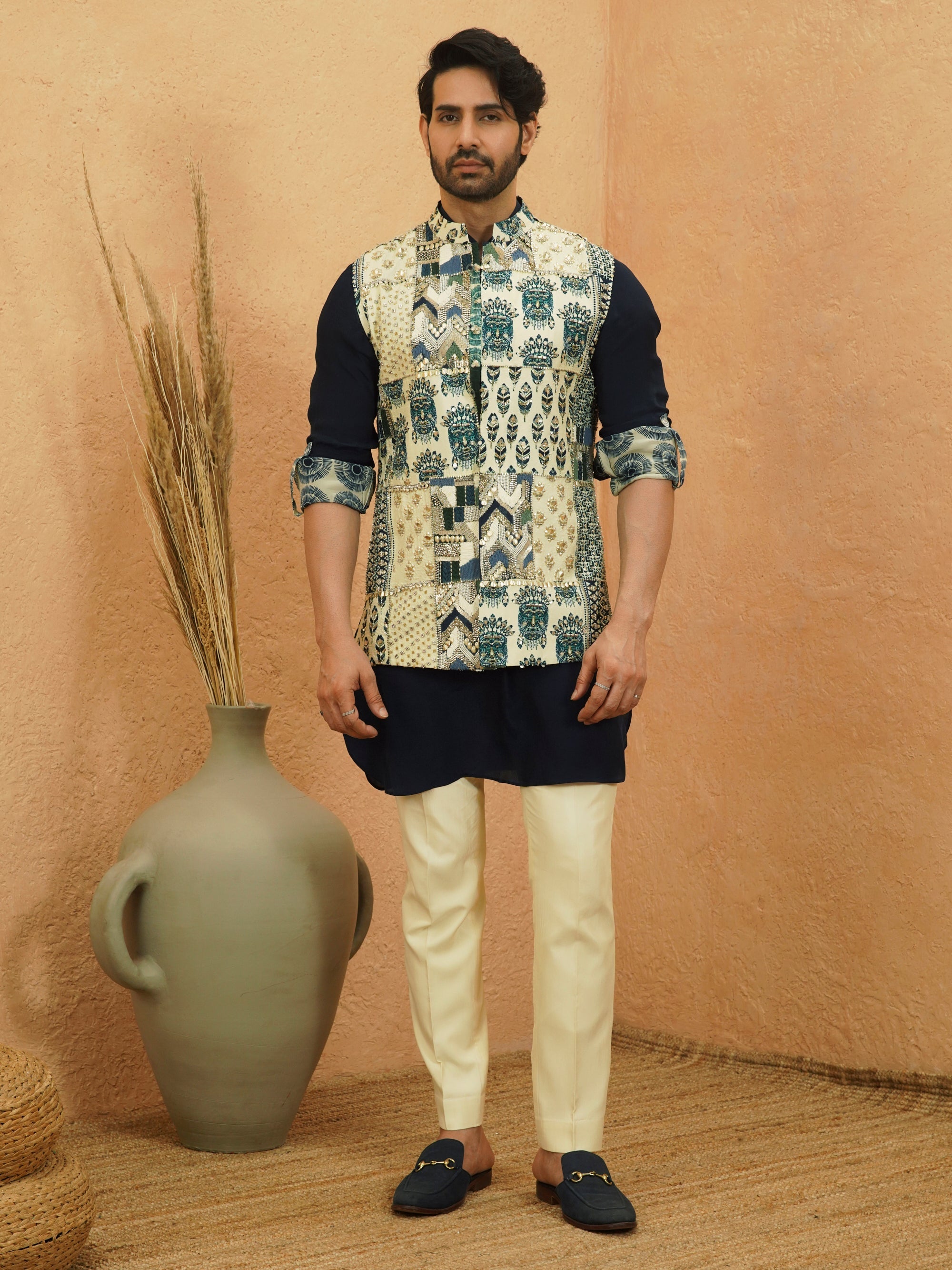 Afreen Embellished Bundi