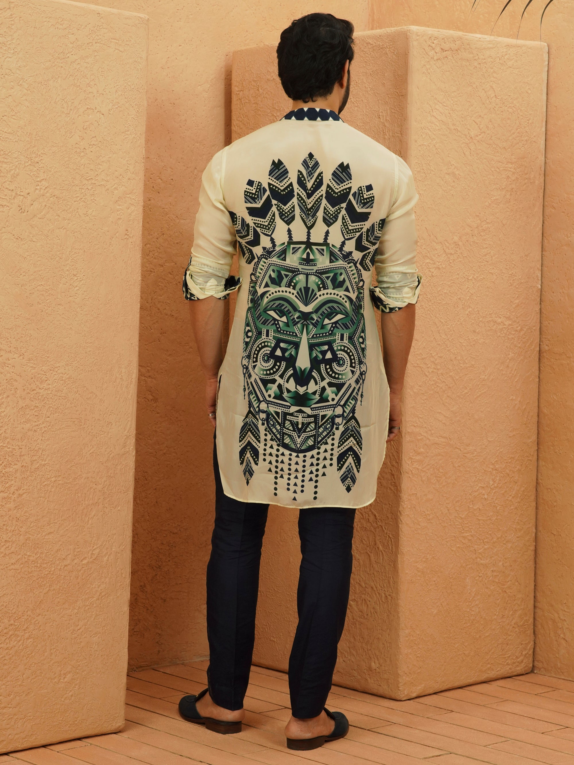 Afreen Rolled Up Sleeve Kurta