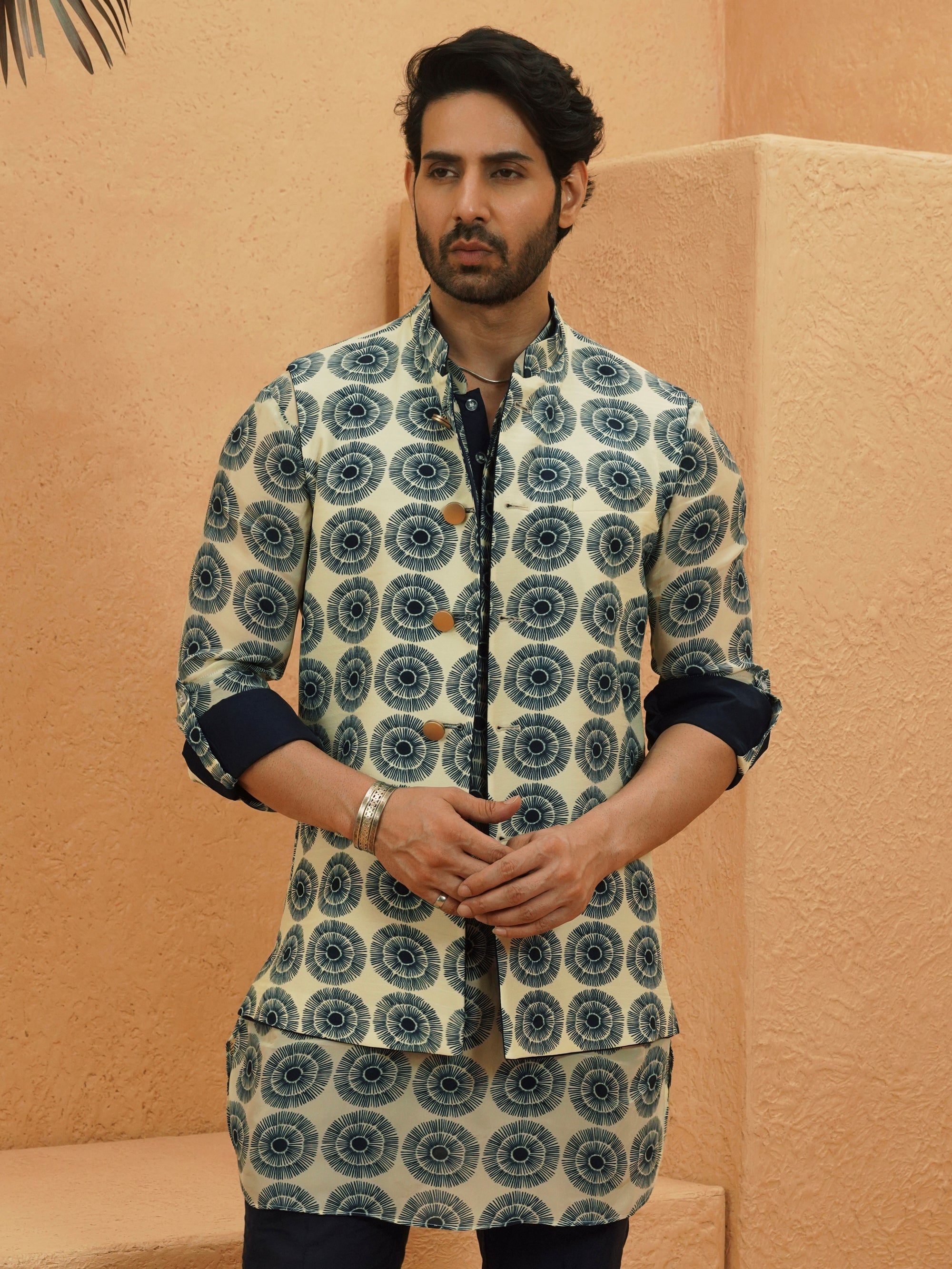 Zain Rolled Up Sleeve Kurta