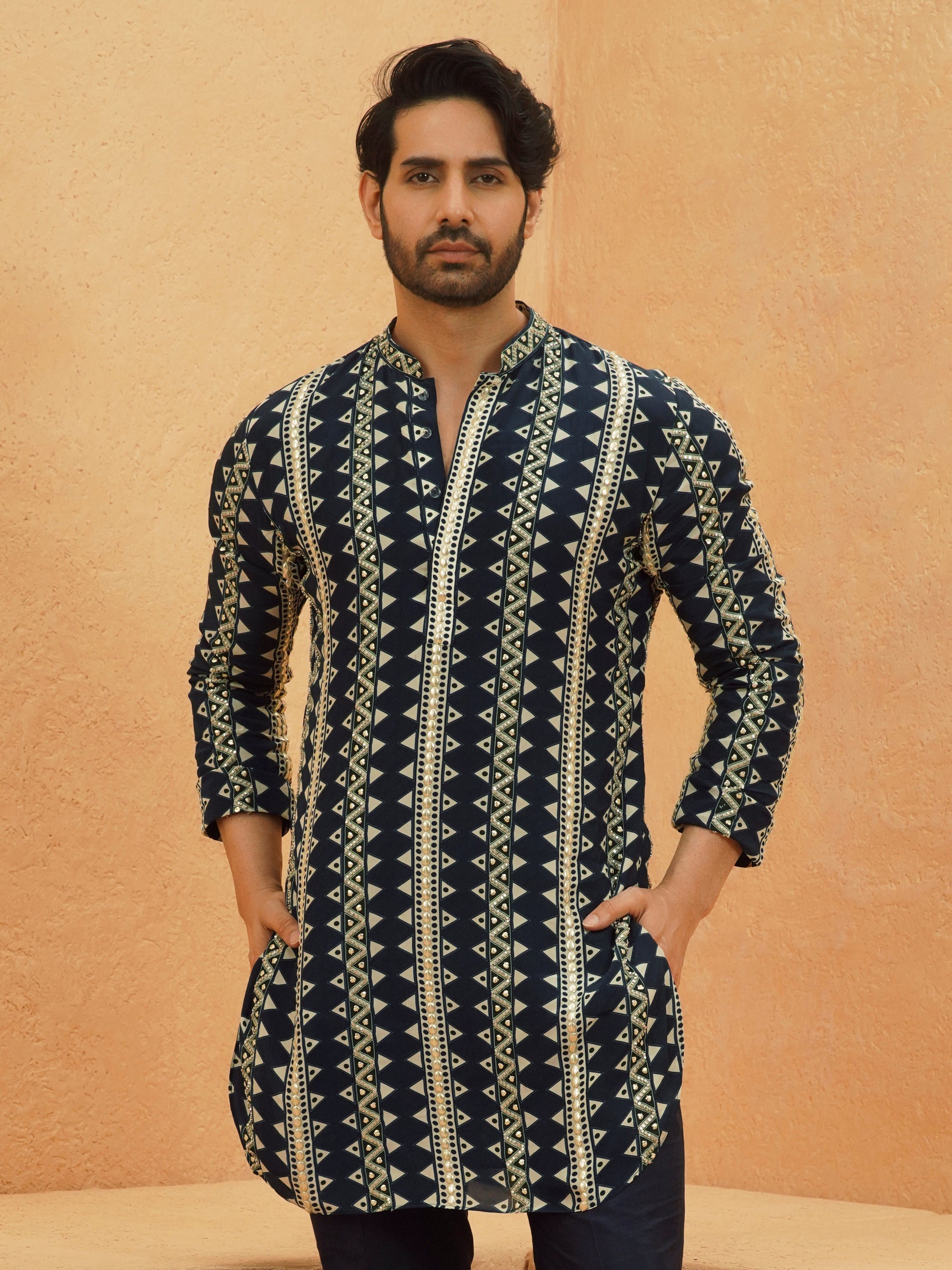 Kairo Printed & Embellished Kurta Set