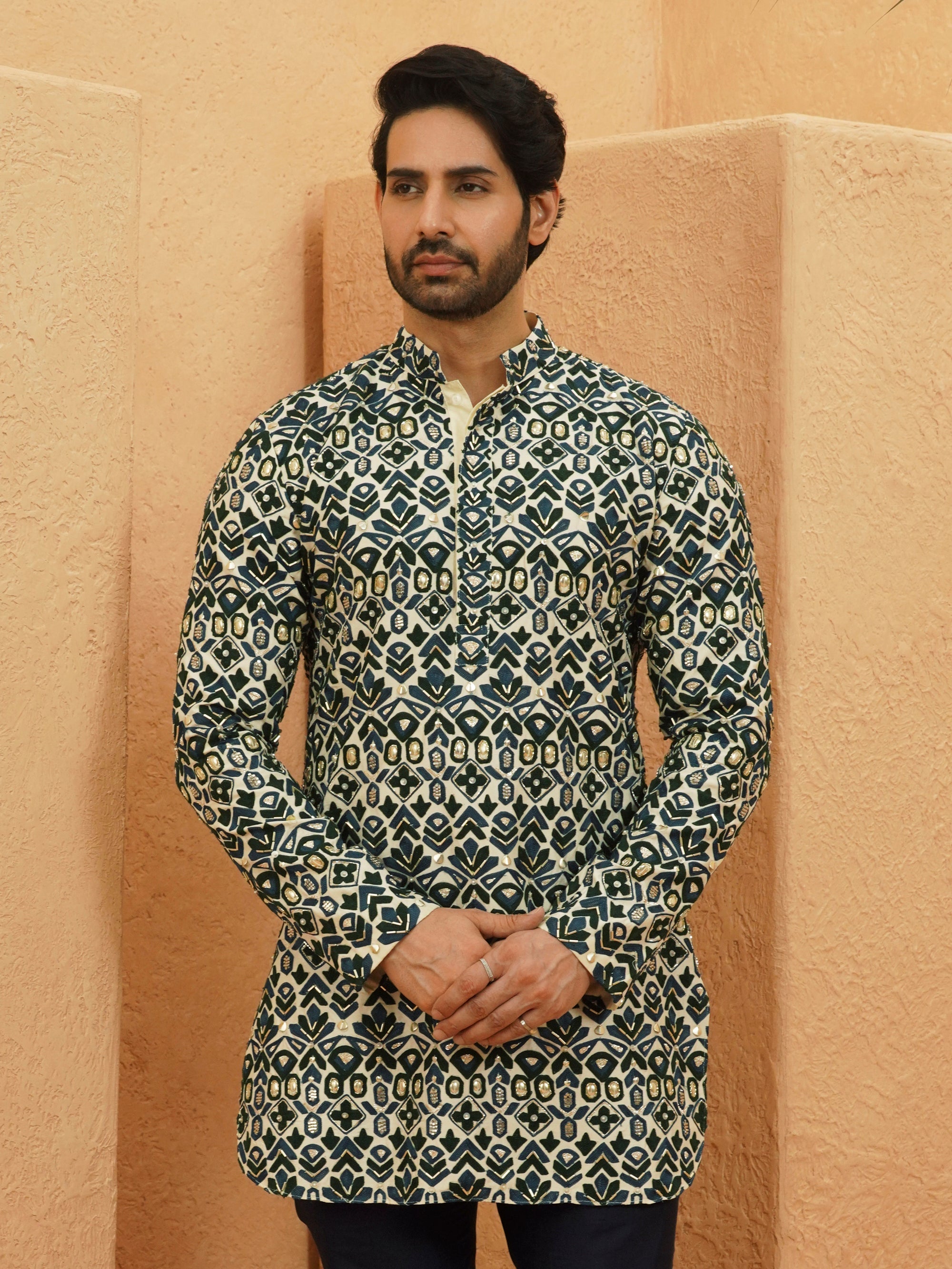 Kuberi Embellished Kurta Set