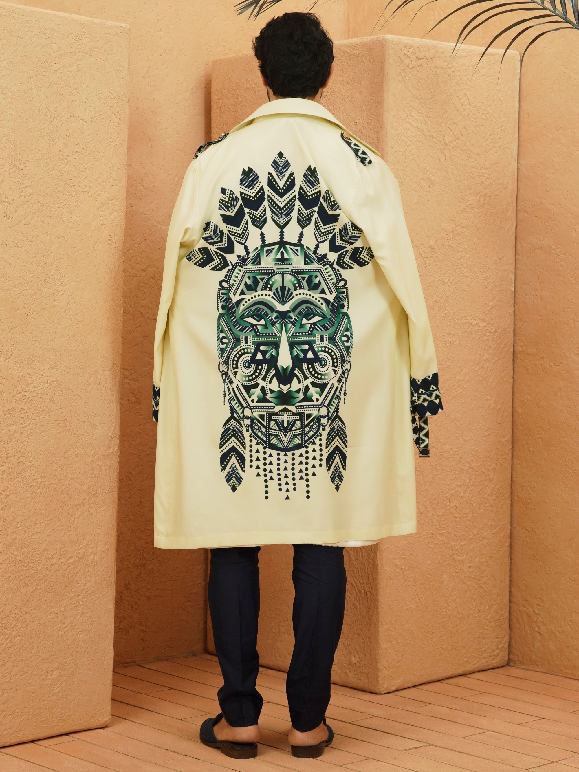 Afreen Mask Trench Coat