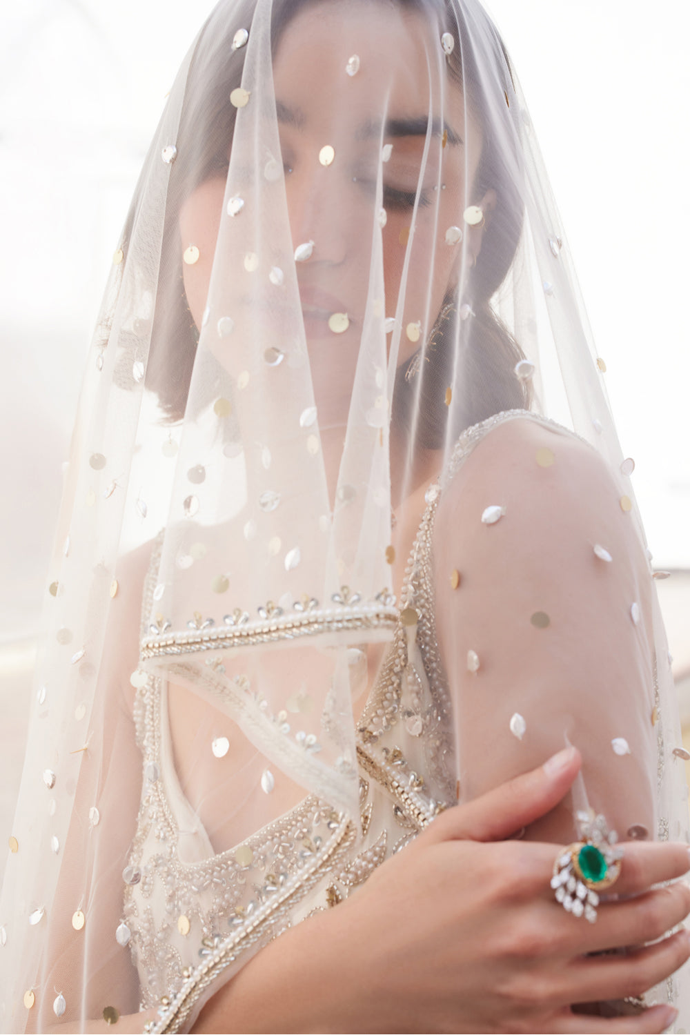 Pearl White Kurta Sharara Set
