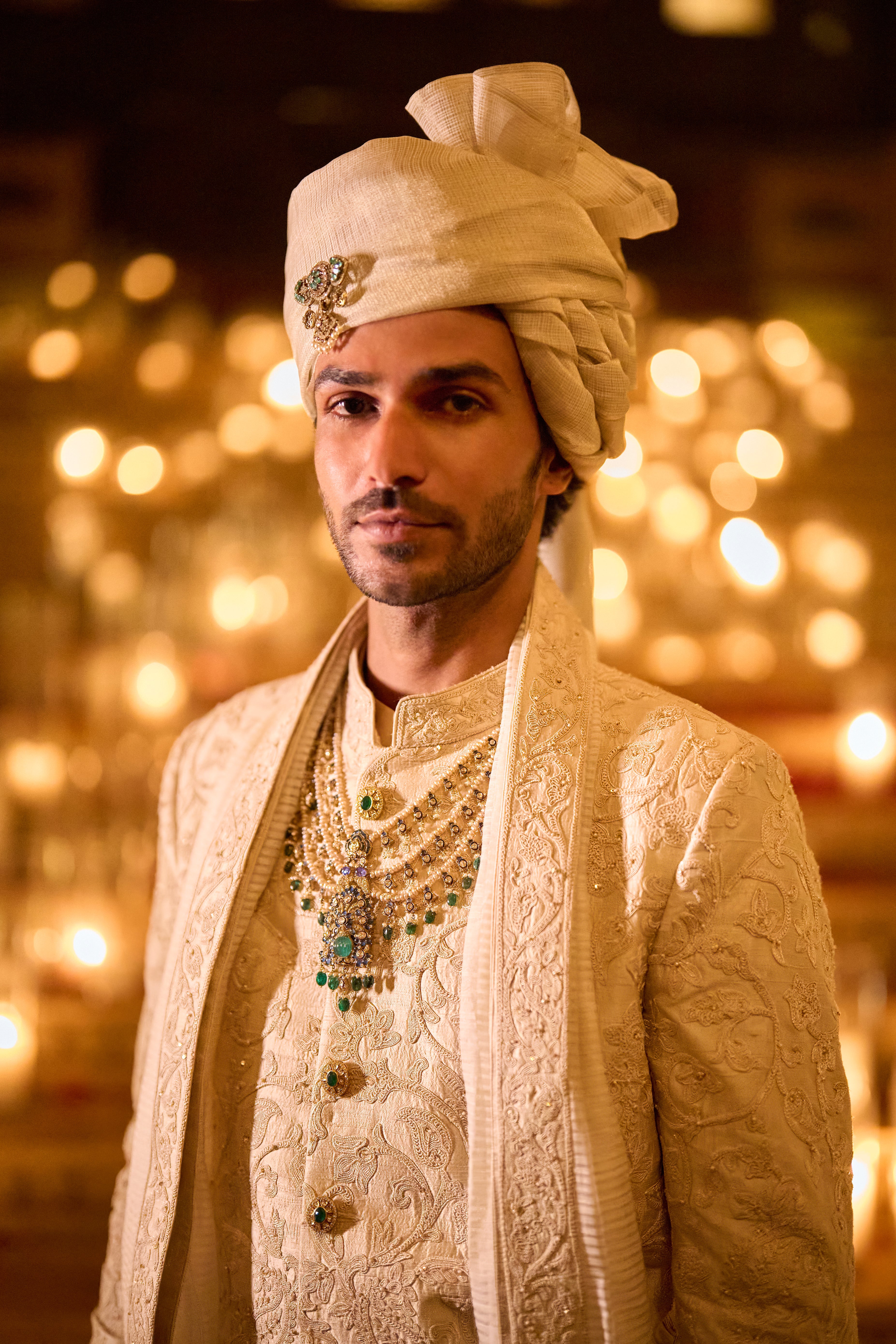 Ivory Sherwani Set