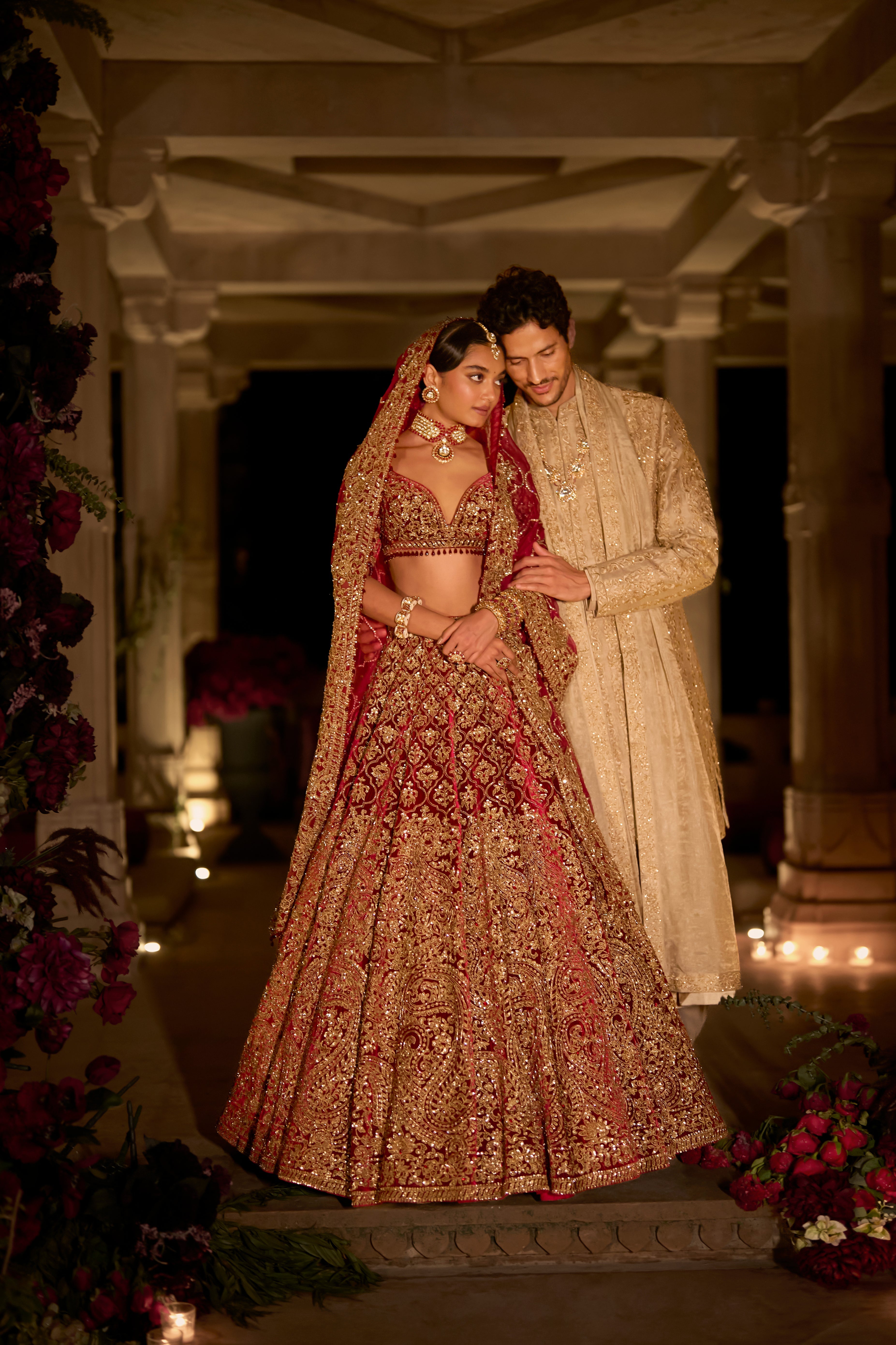 Maroon Zardosi Lehenga Set