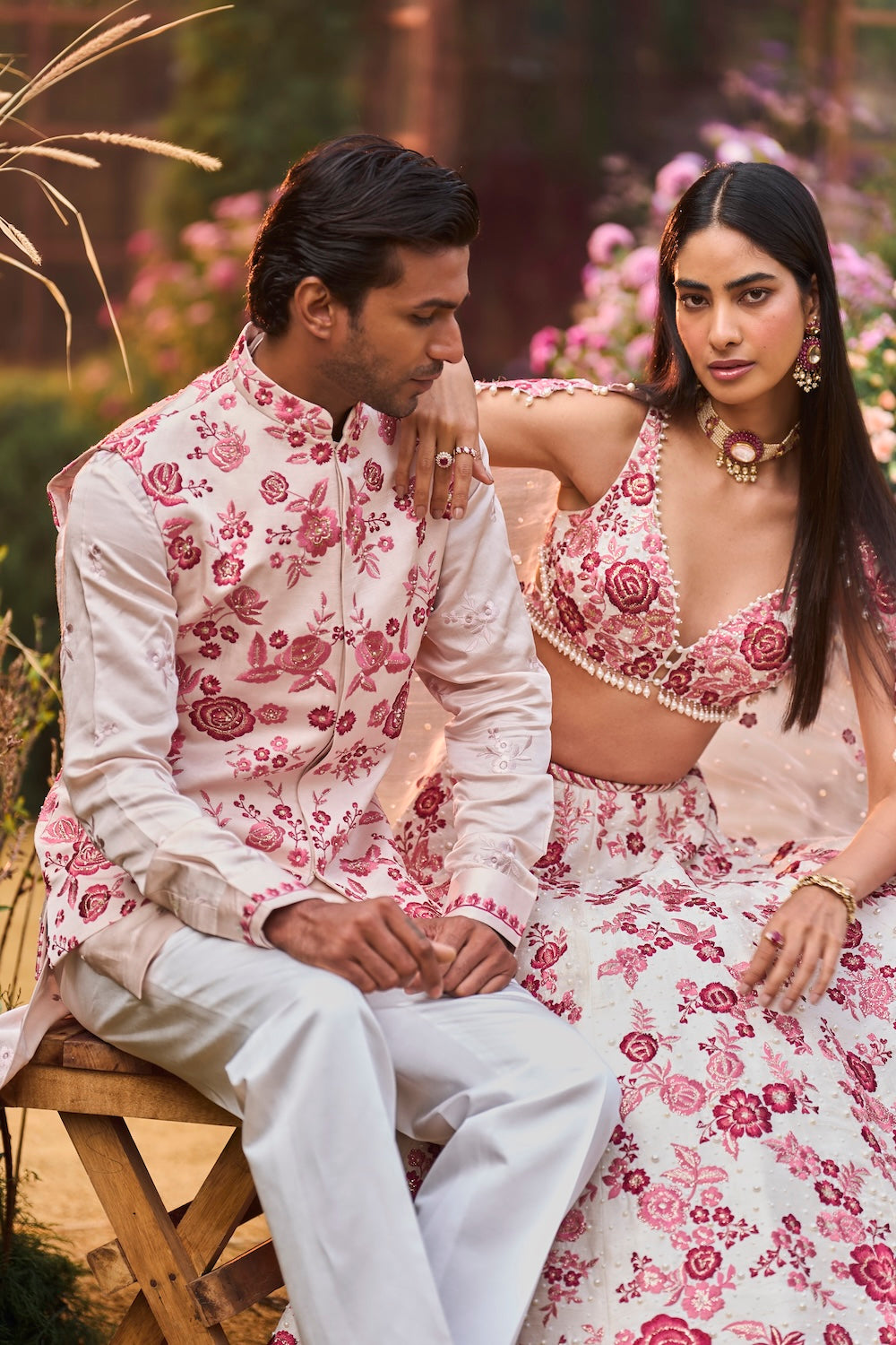 Ruby Floral Lehenga Set