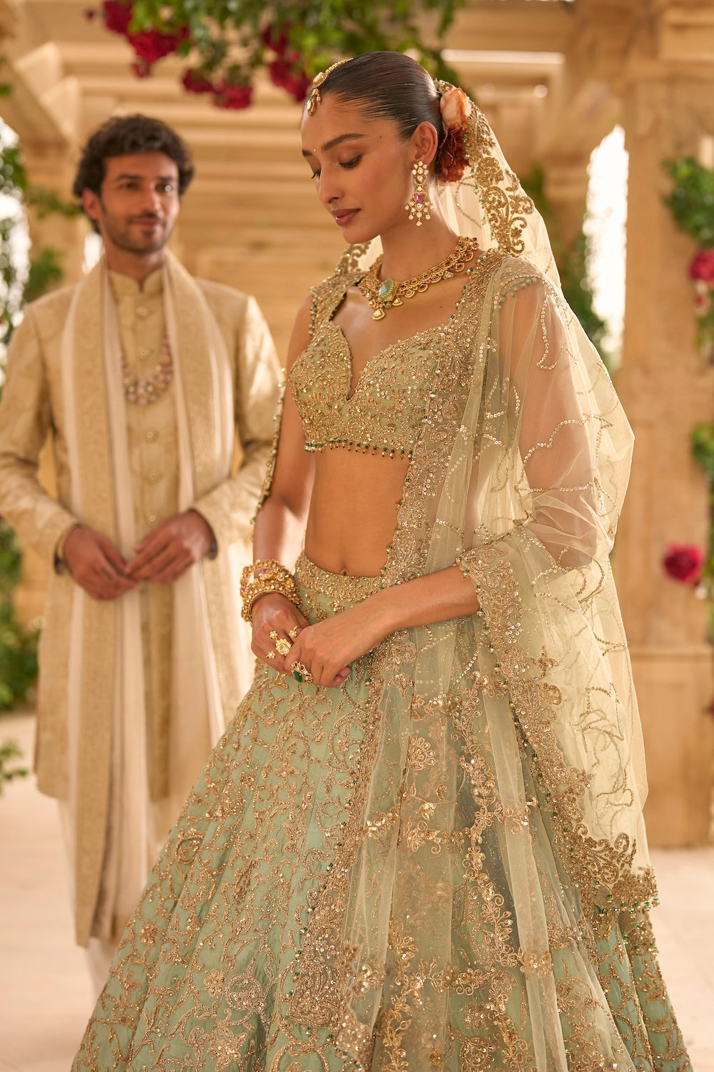Champagne Sherwani Set
