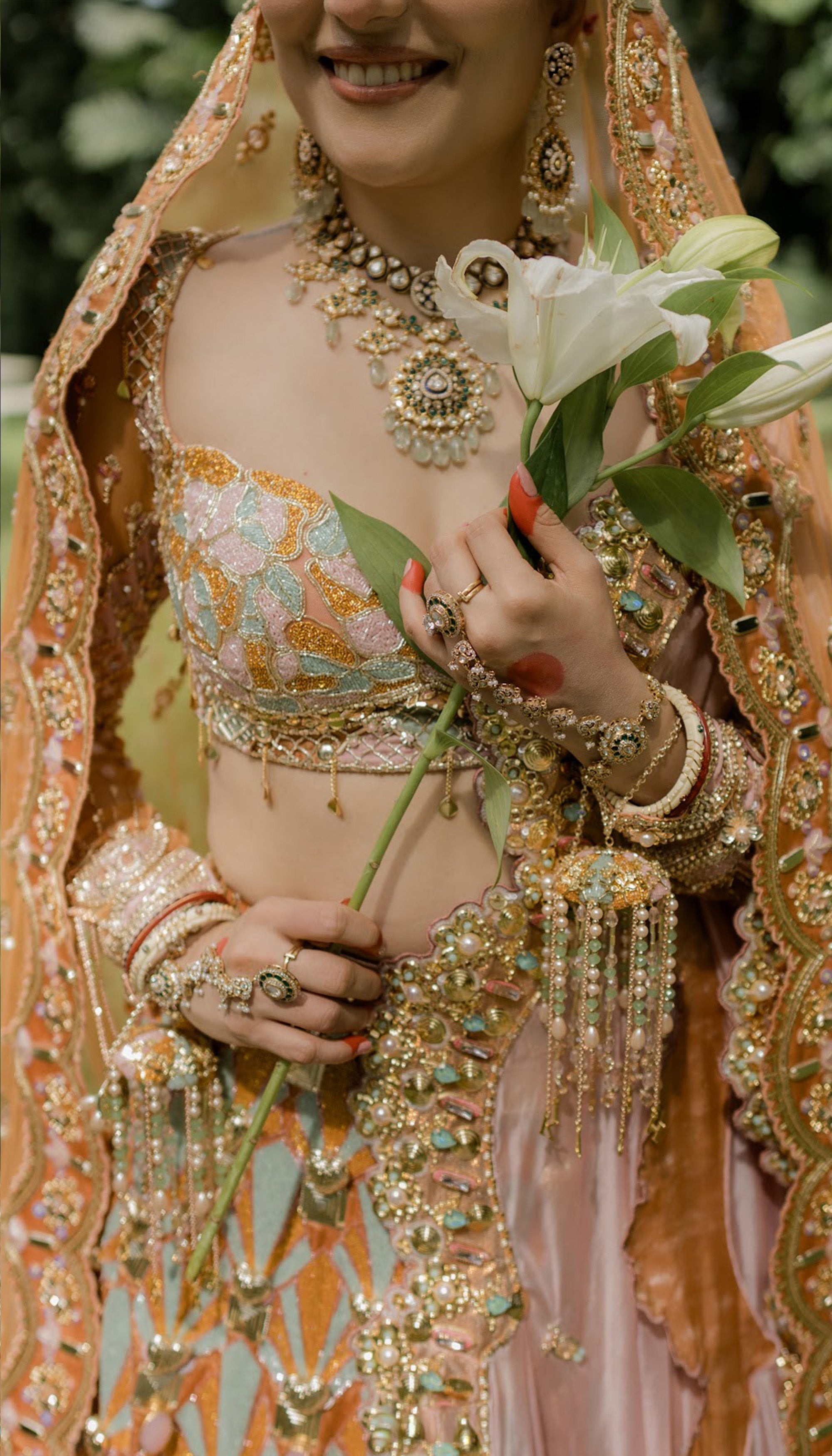 Cinnamon Glow - Full Lehenga Set