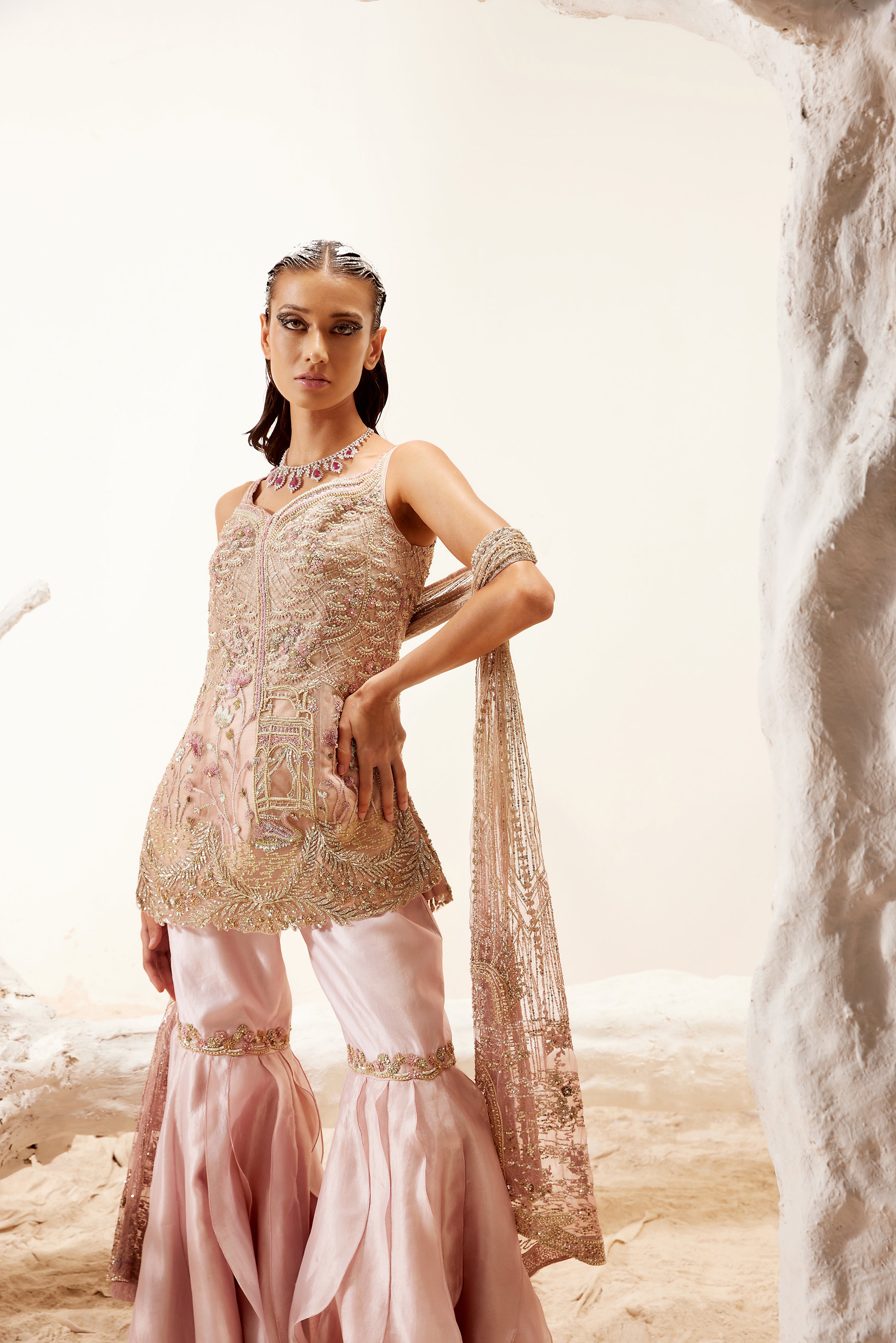 Lotus Pink Sharara