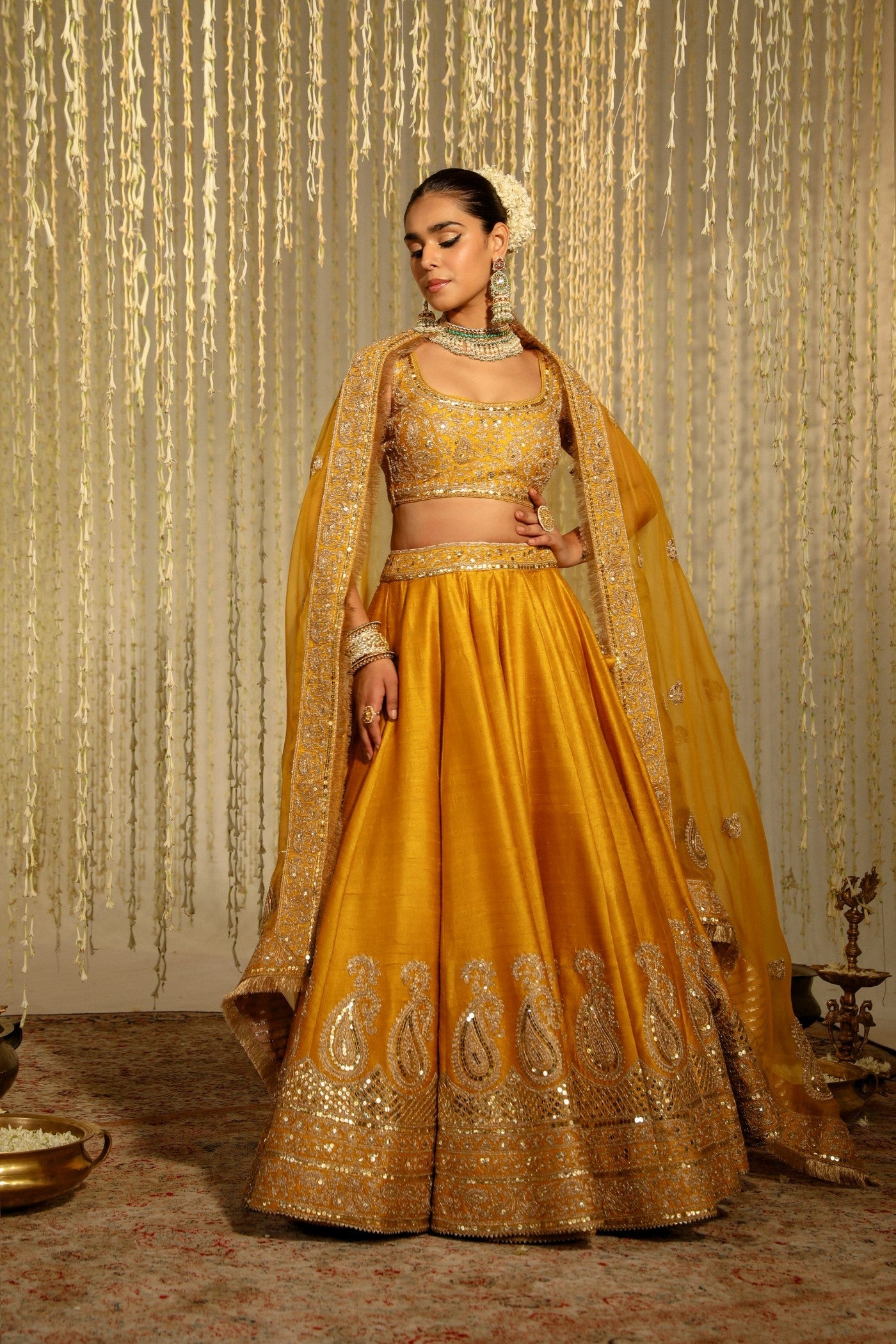 Tarini Bhatia In Amna - Glaze Mustard