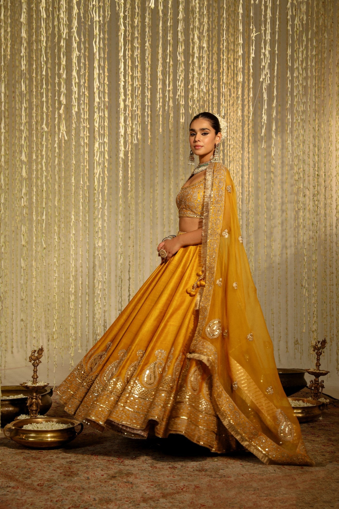 Tarini Bhatia In Amna - Glaze Mustard