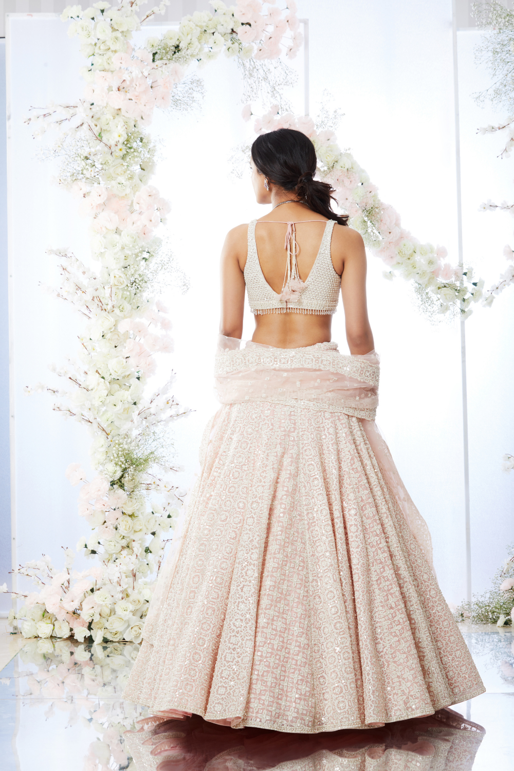 Millenial Pink Lehenga Set