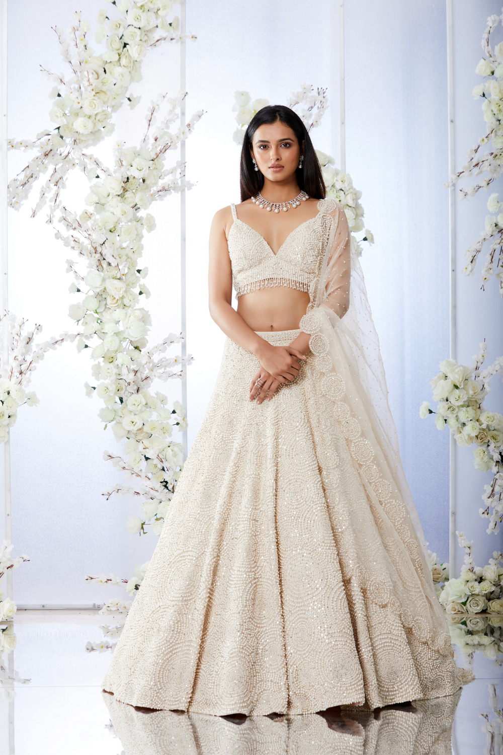 Ivory Pearl Lehenga Set