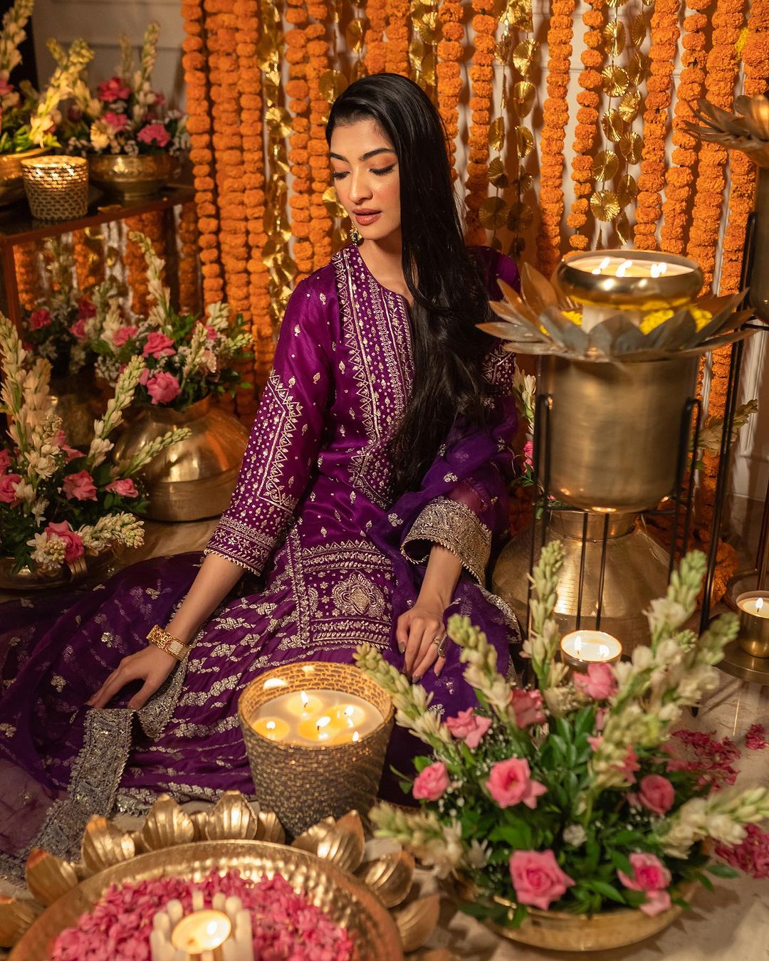 Hanna Khan In Rati With Jamdani Sharara Set