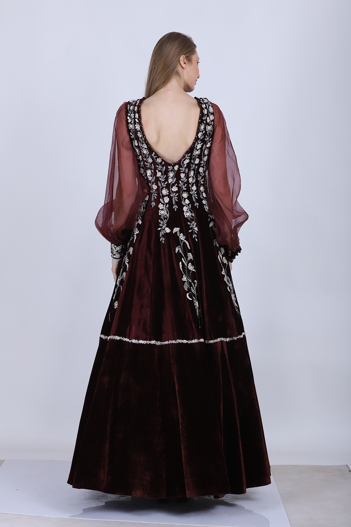 Wine Heavy Anarkali