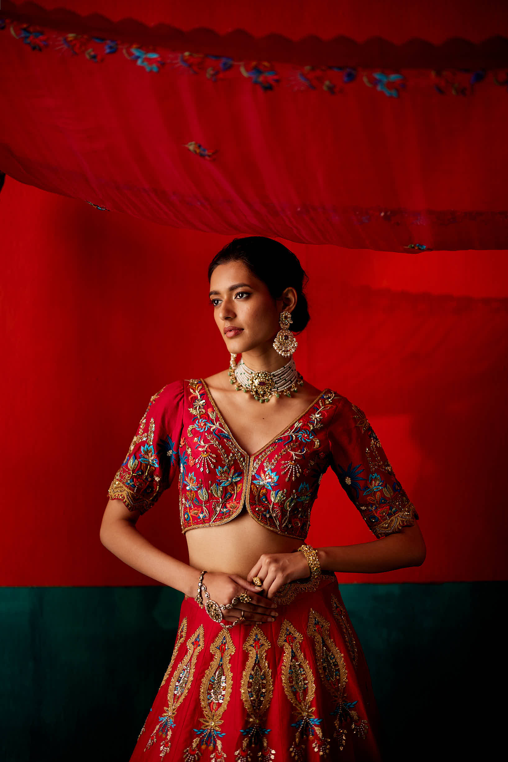 Red Lehenga Set