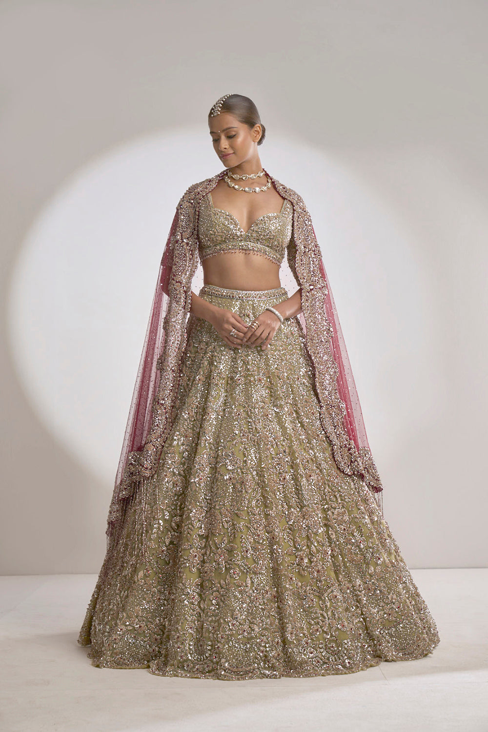 Sage Green Lehenga Set