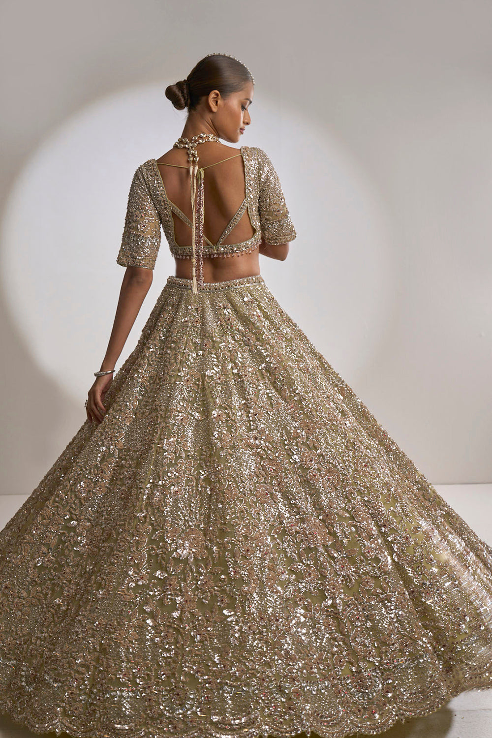 Sage Green Lehenga Set