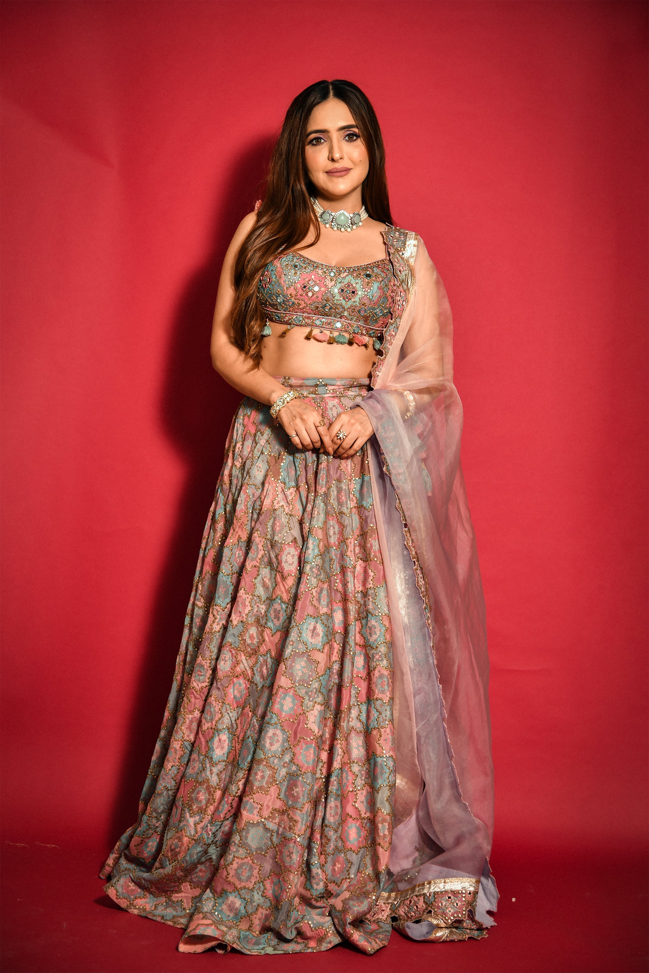 Sonam Chhabra In Printed Lehenga