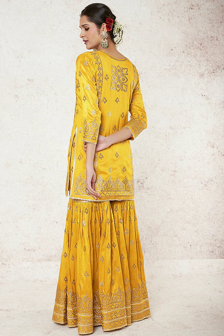 Twisha Sharara Set Mustard