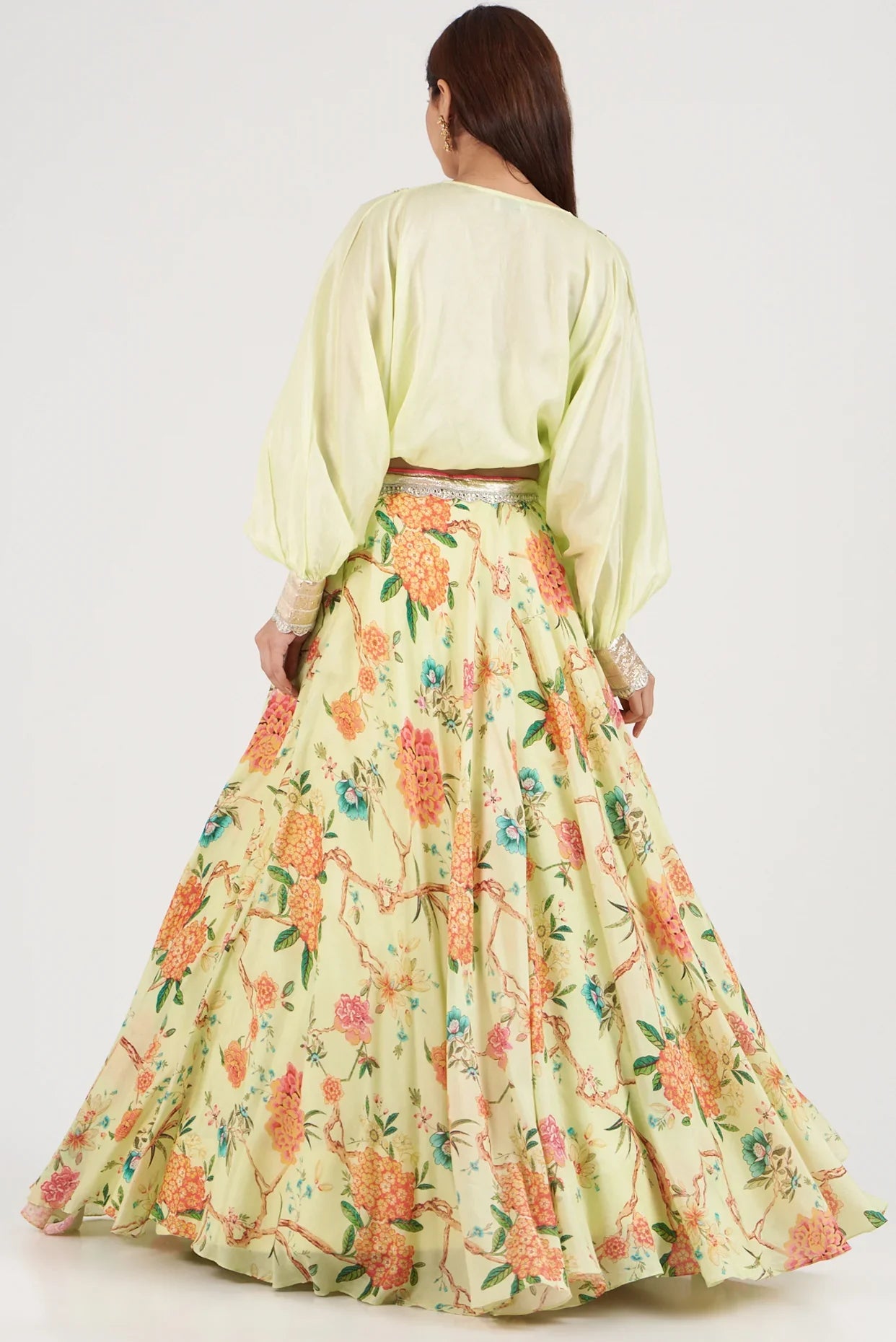 Kavya Tie Top With Victorian Skirt Sunshine Yellow