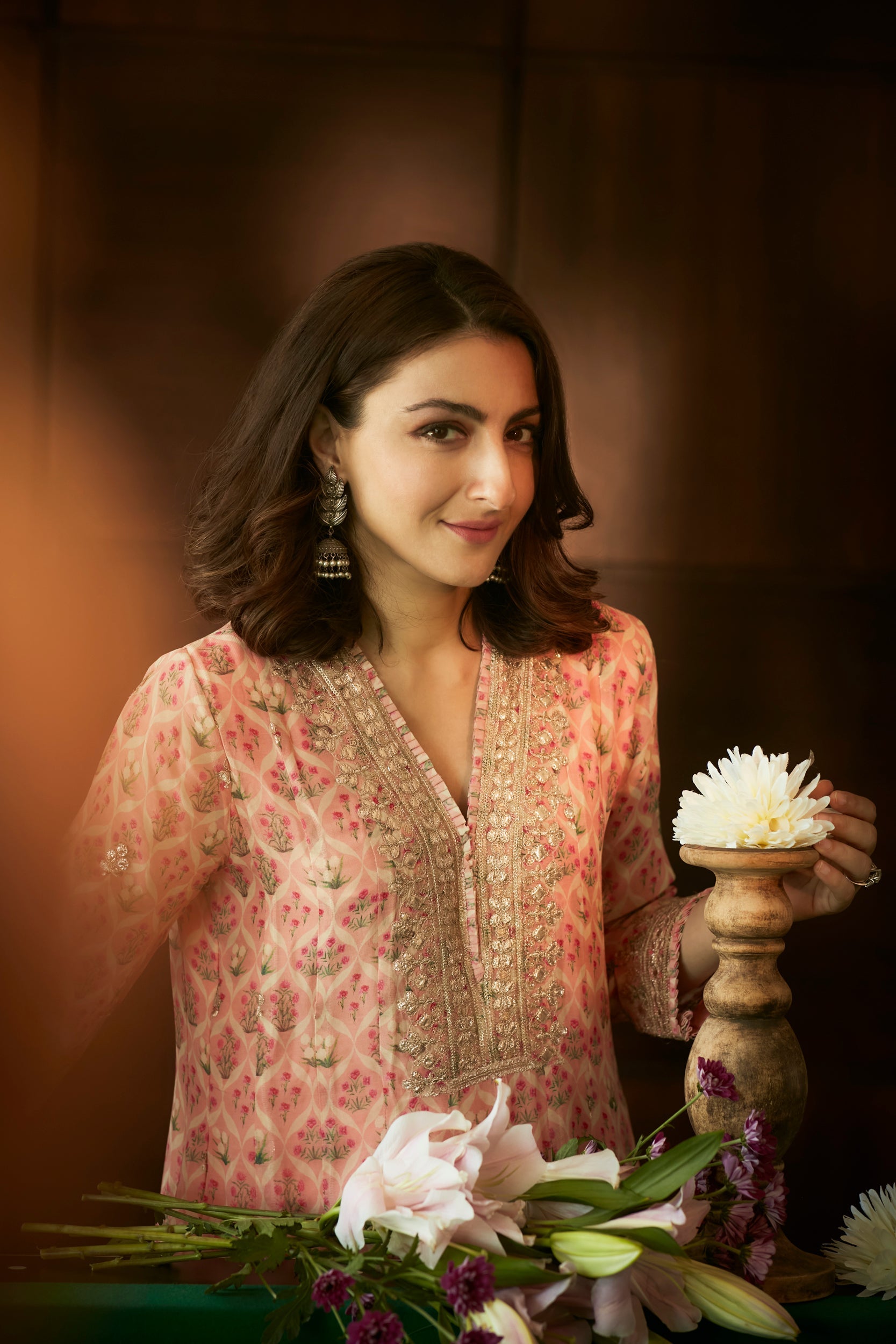 Soha Ali Khan In Nusrat Dhoti Set