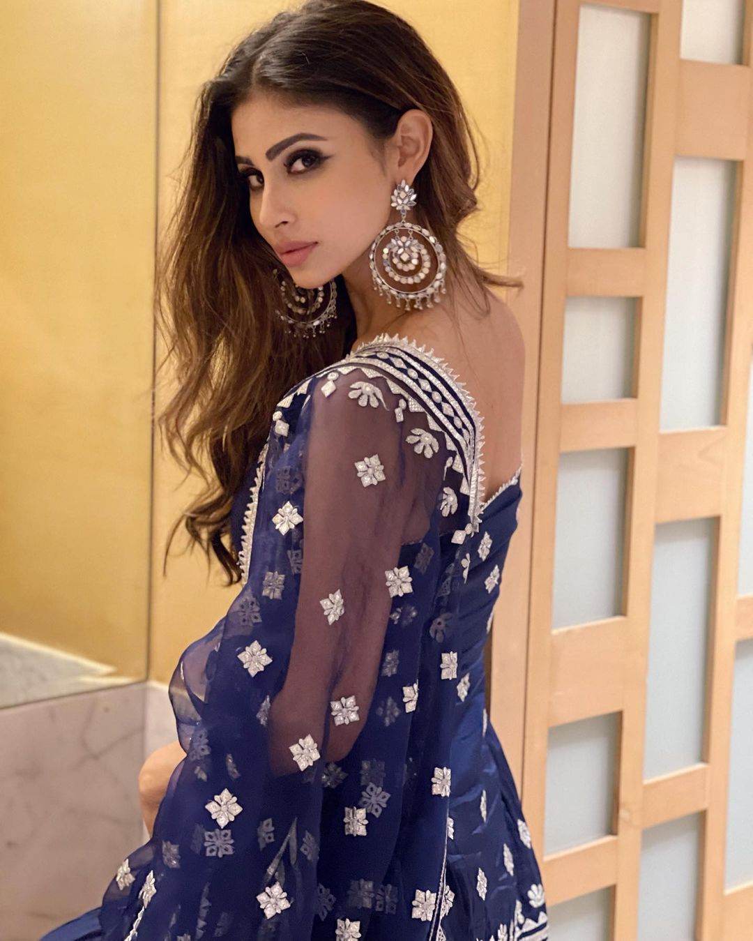 Mouni Roy In Chand Strappy Sharara Set