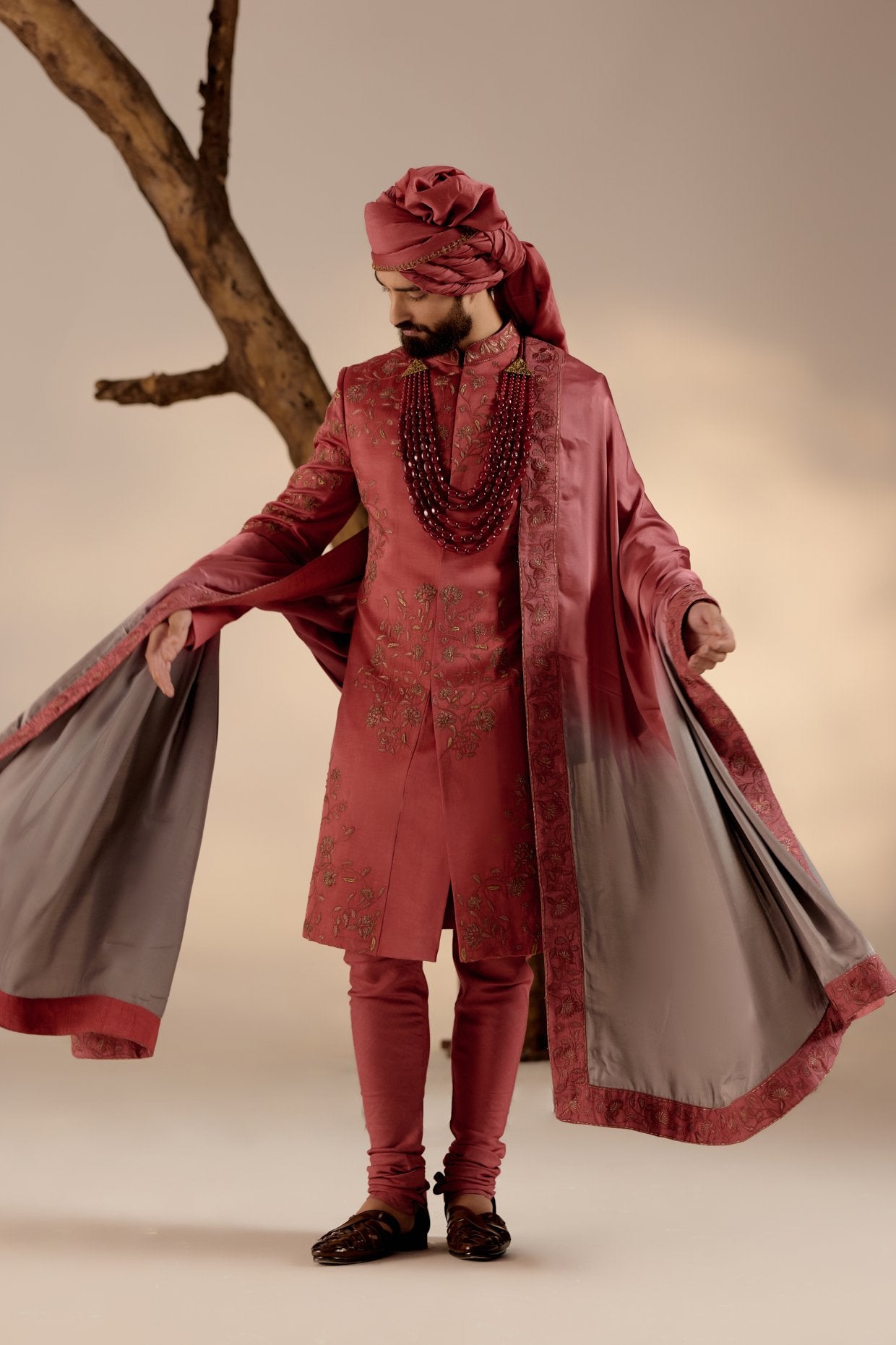 Red Ochre Sherwani