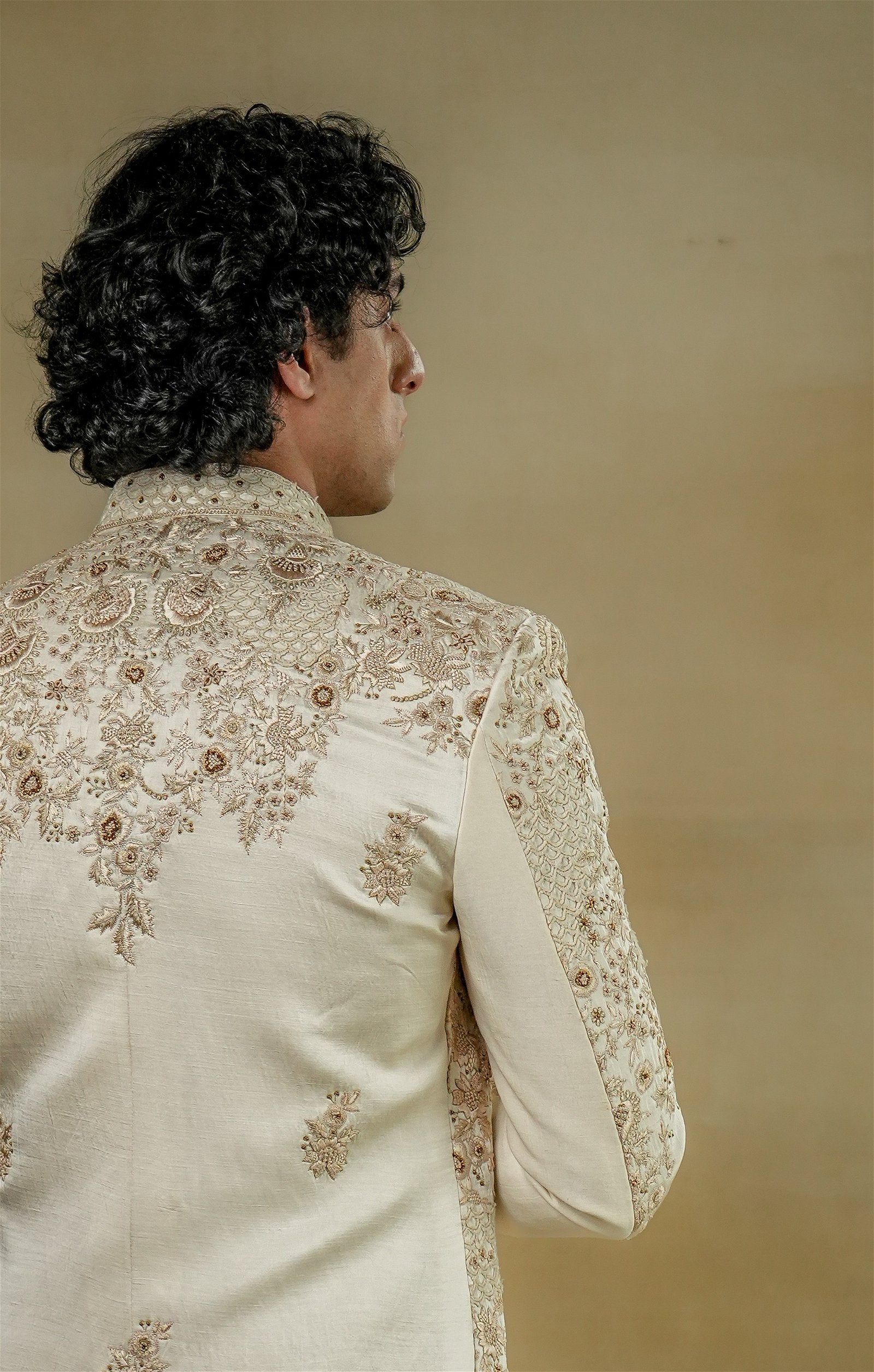 Butter Cream Sherwani