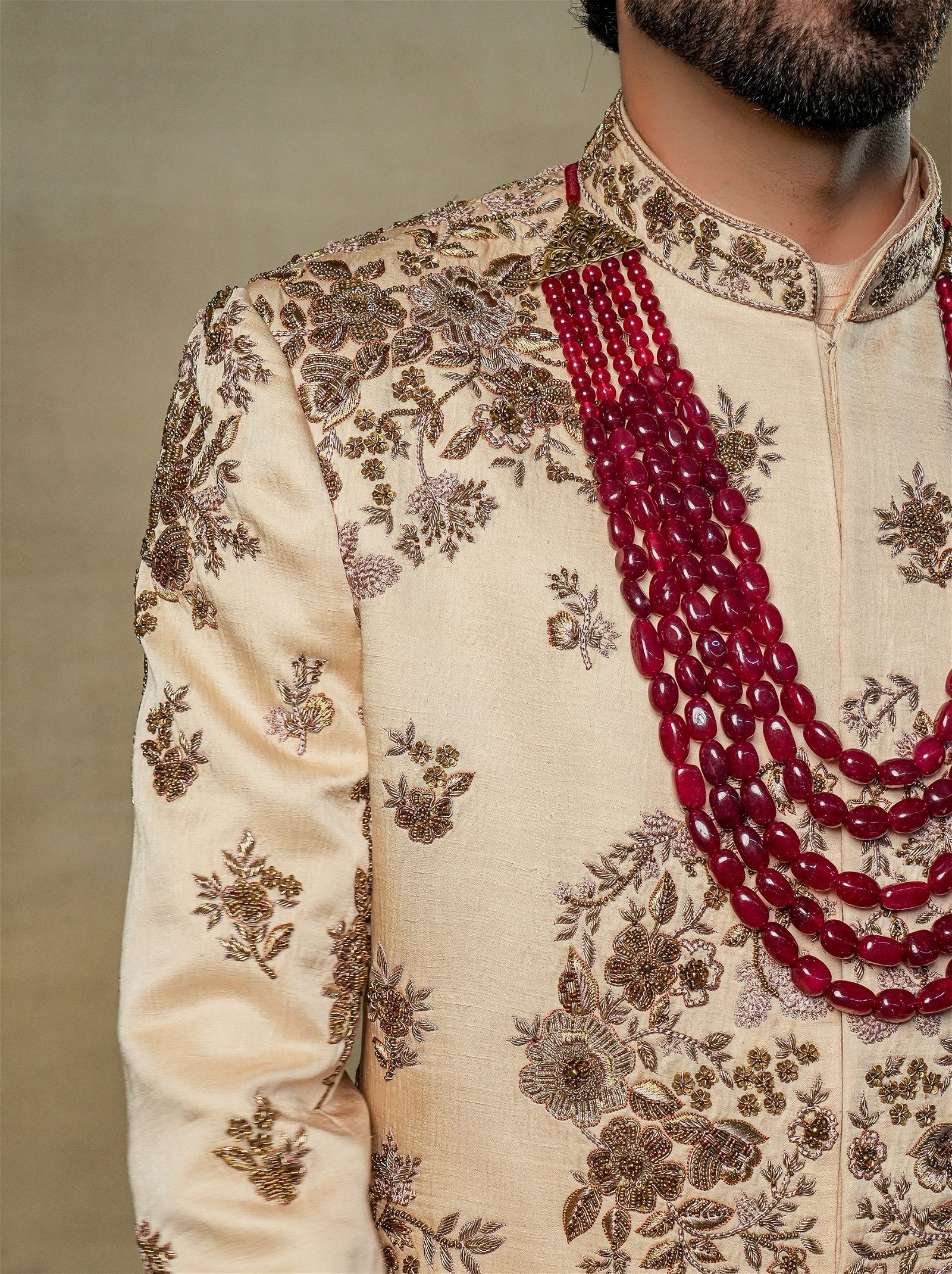 Frosted Almond Sherwani