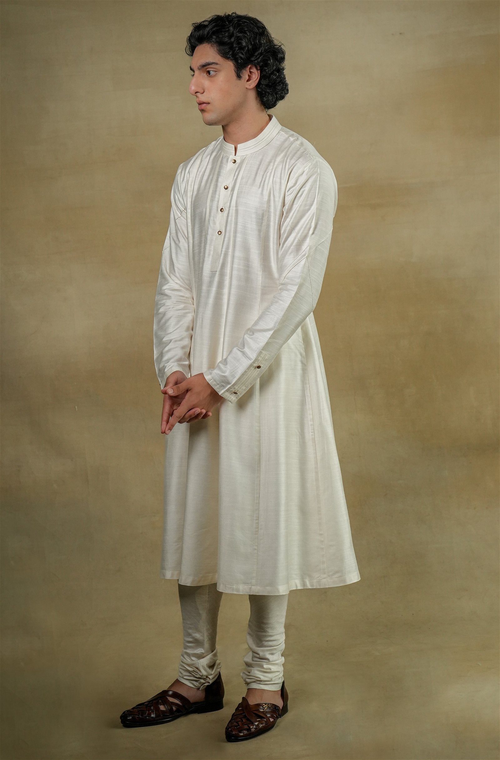 Gardenia White Sherwani