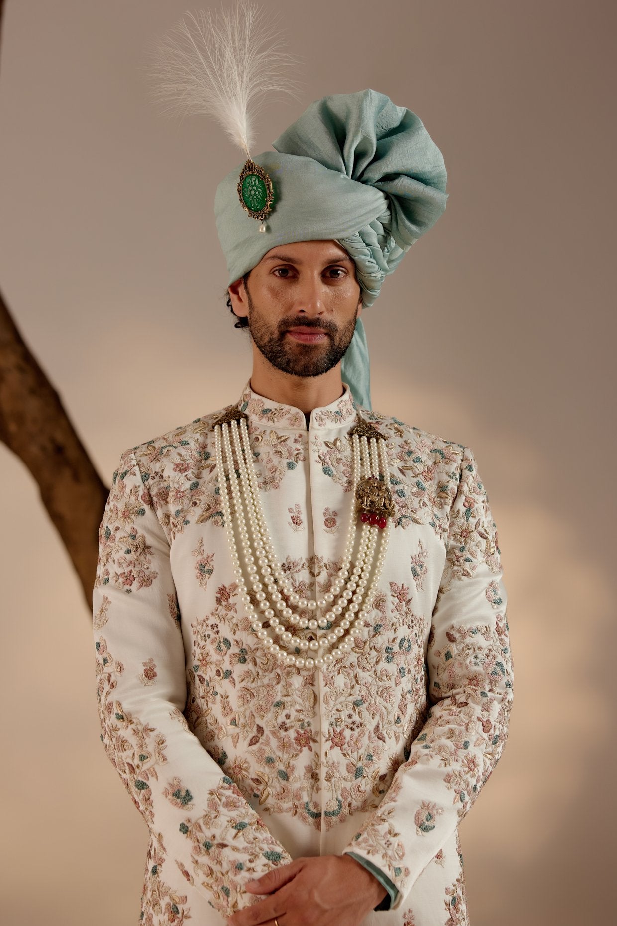 Opaline Sherwani Set