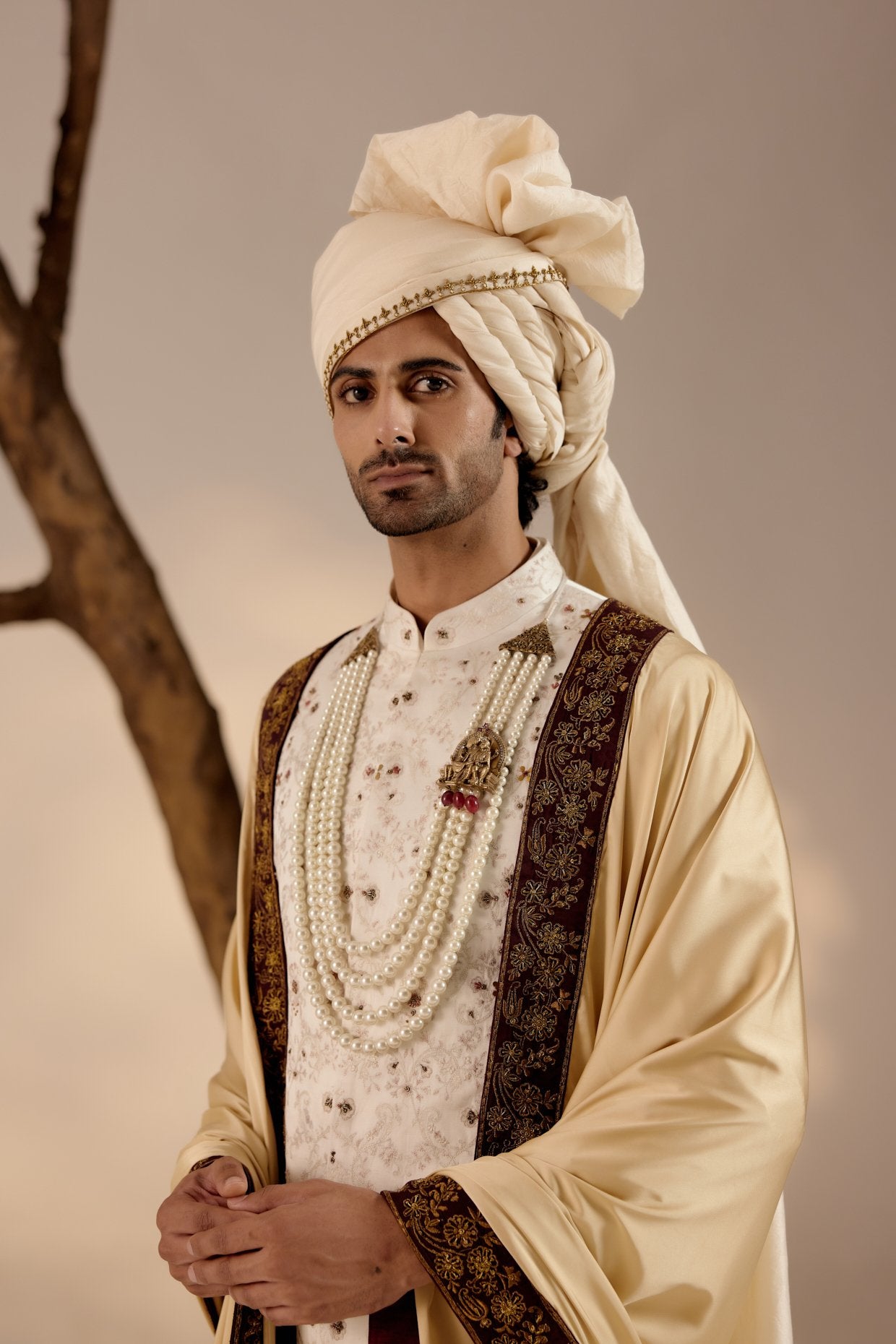 Rouge Wane Sherwani Set