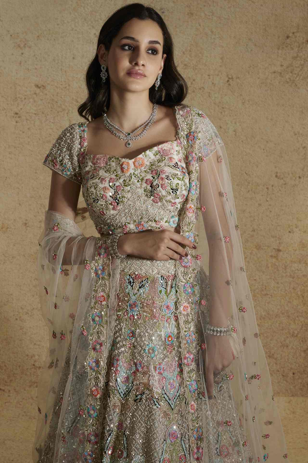 Blush Pink Embellished Lehenga Set