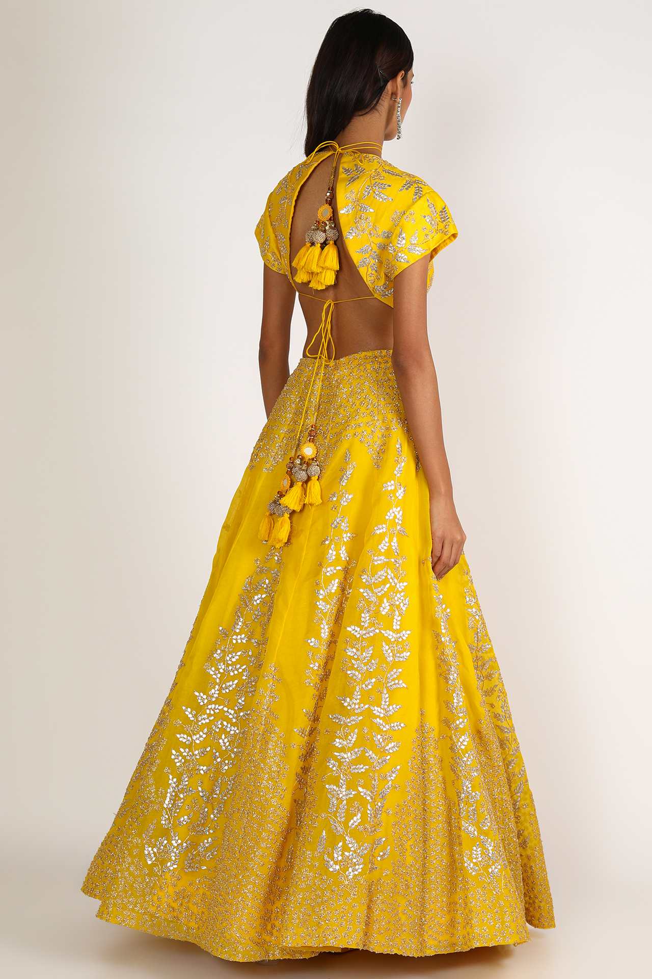 Yellow Gota Embroidered Lehenga Set