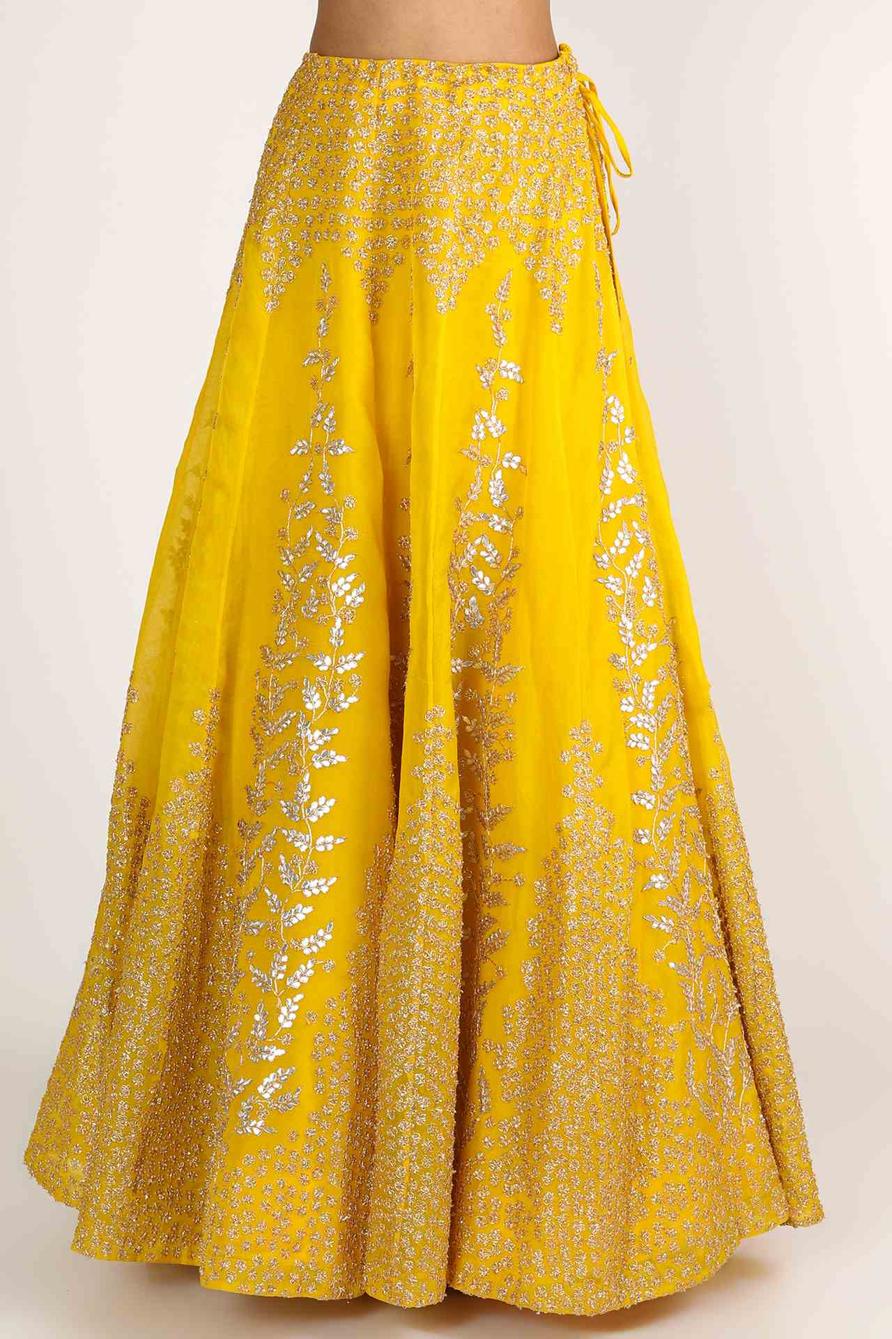 Yellow Gota Embroidered Lehenga Set