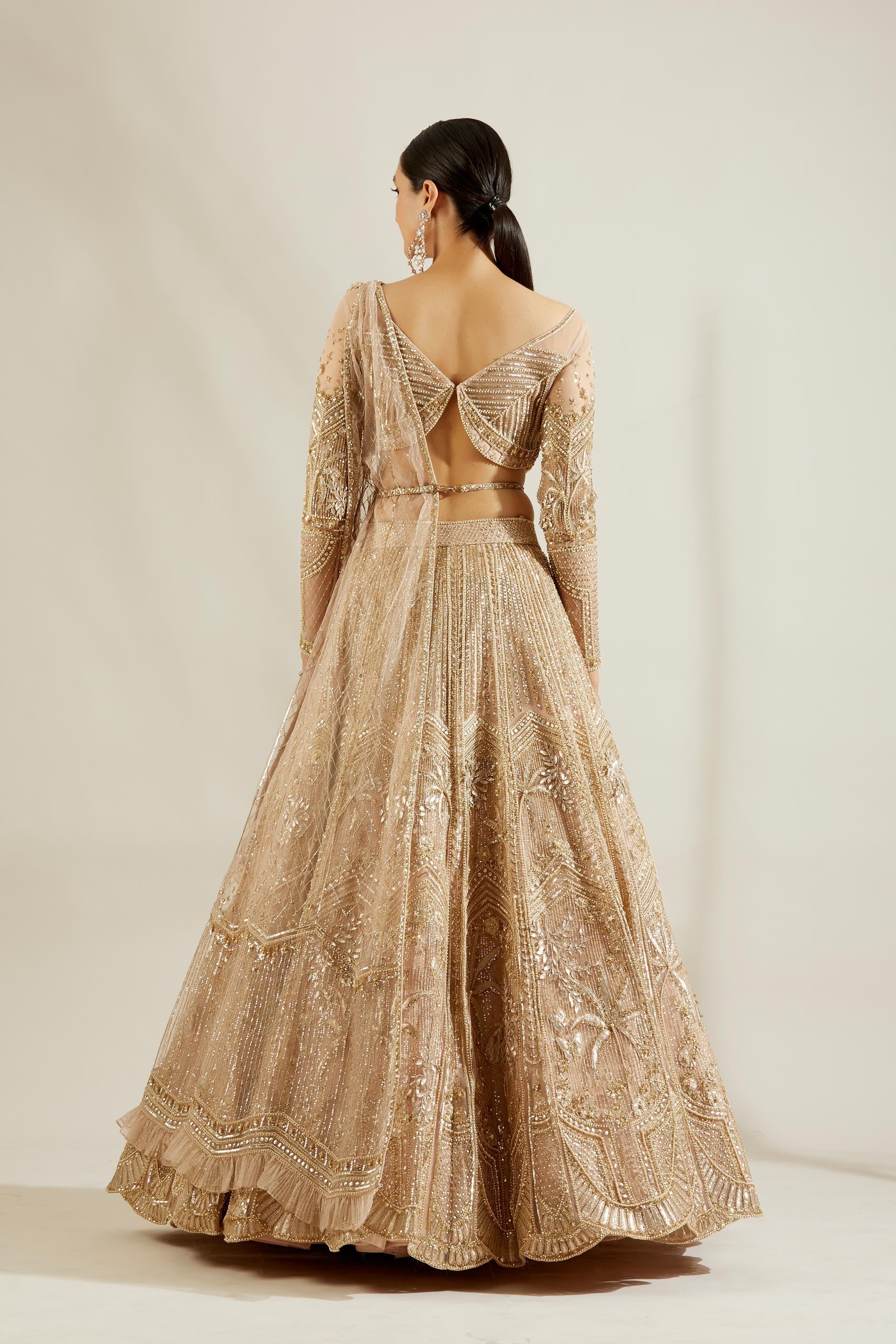 Tuscany Gold Tree Lehenga