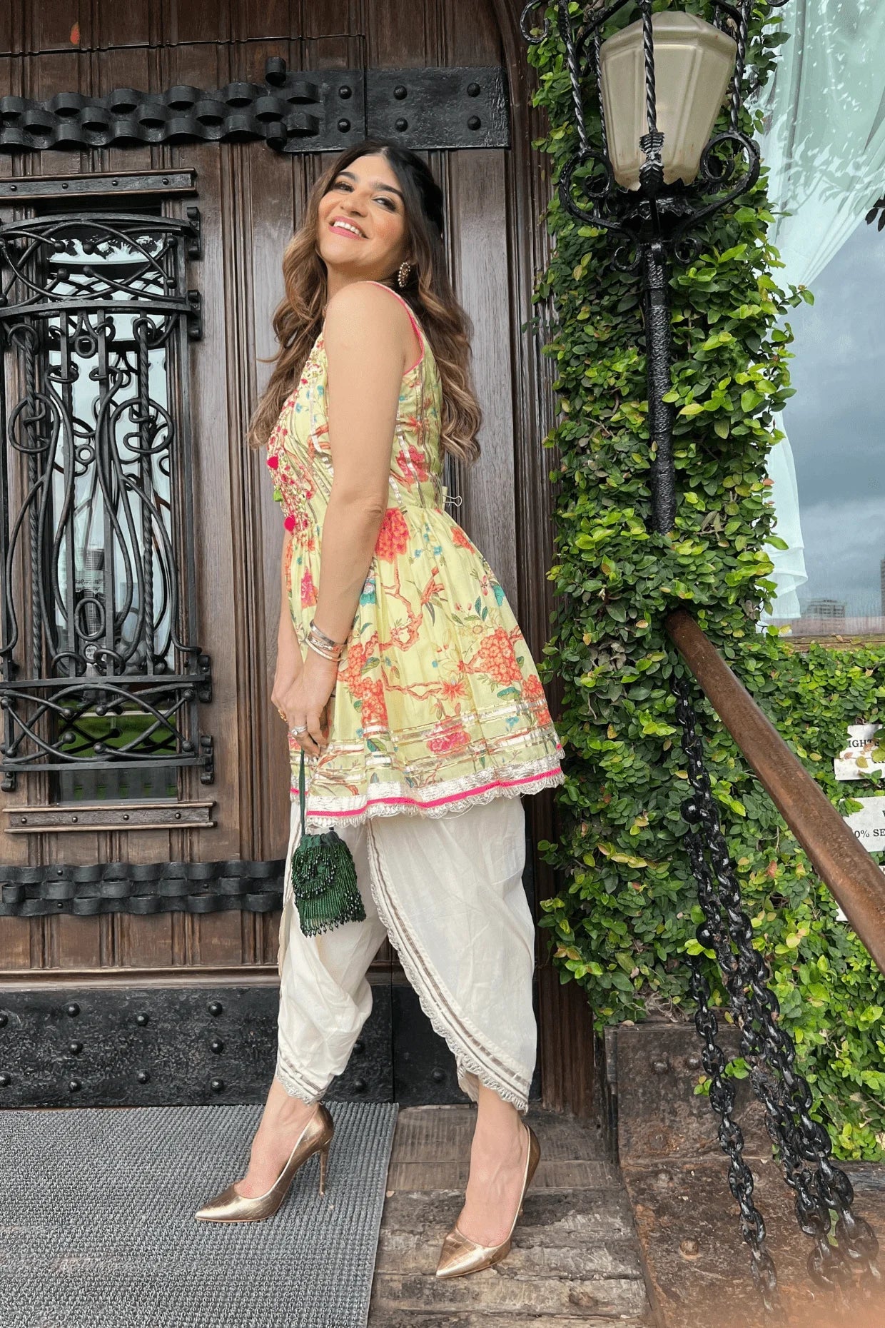 Khushnaz Ashdin Turner In Suhani Peplum Dhoti Set