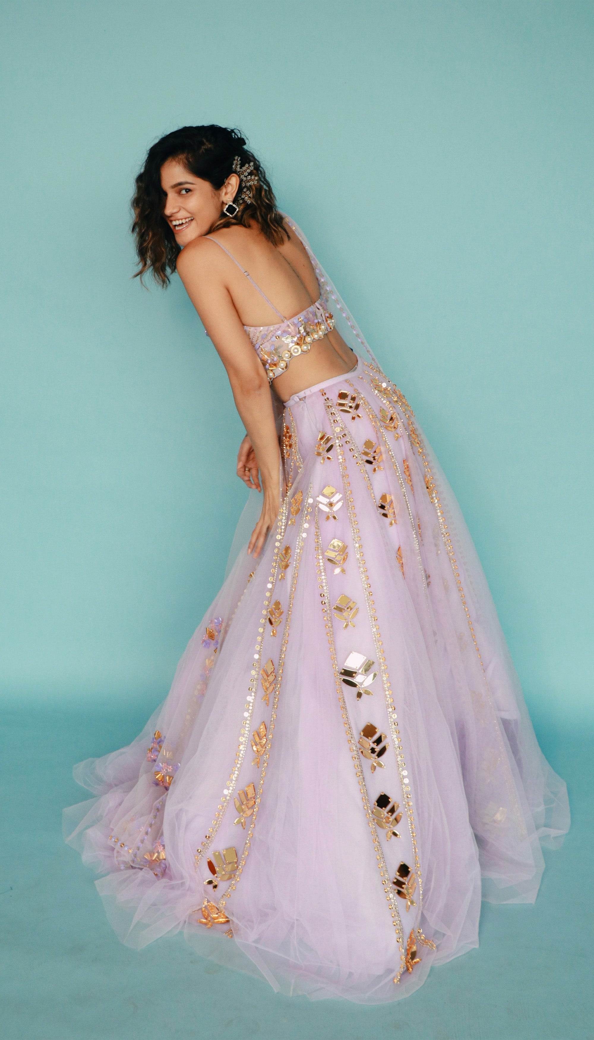 All Yours - Lilac Embellished Full Lehenga Set