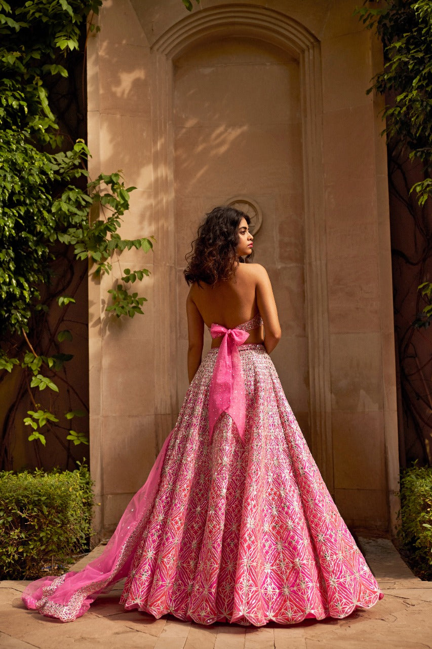 Fuchsia Lehenga Set