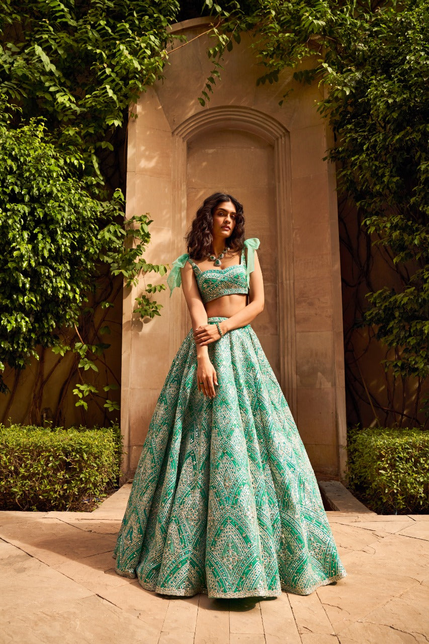 Seagreen Lehenga set